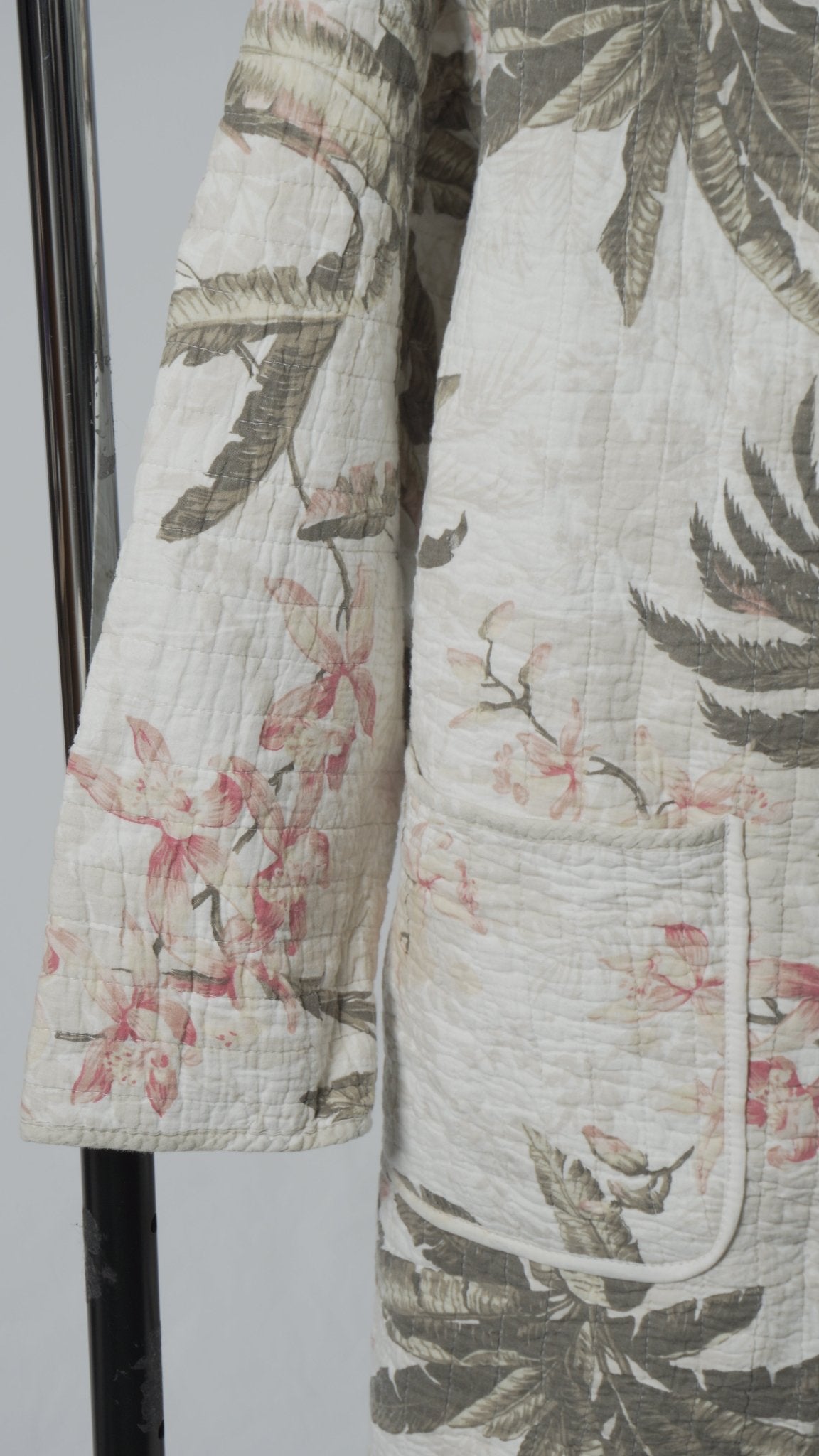 Upcycled Quilt Cocoon Trench Coat - The Hellebore Shop