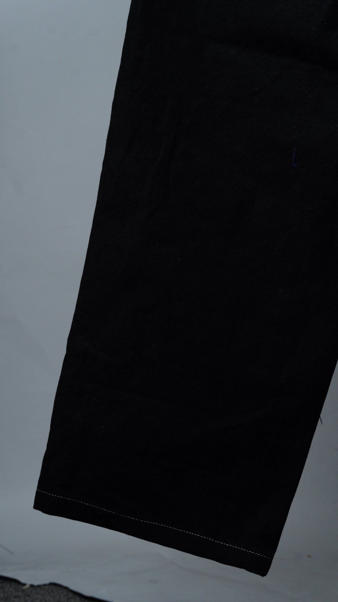 Wide Leg Reinforced Black High Rise Denim Jeans - The Hellebore Shop