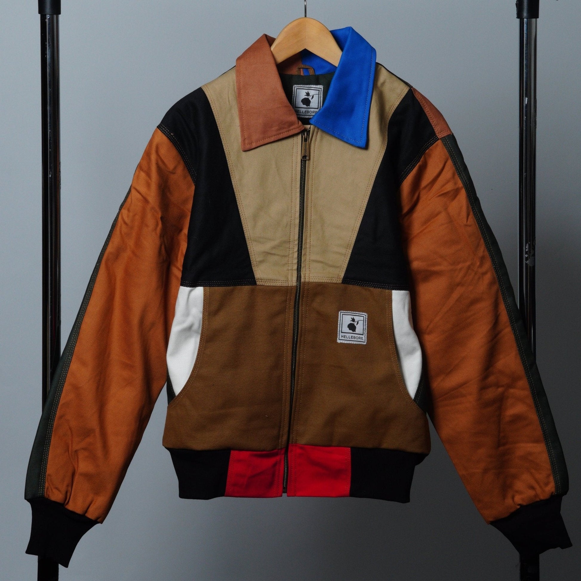 Workwear Colorblock Geometric Jacket - The Hellebore Shop