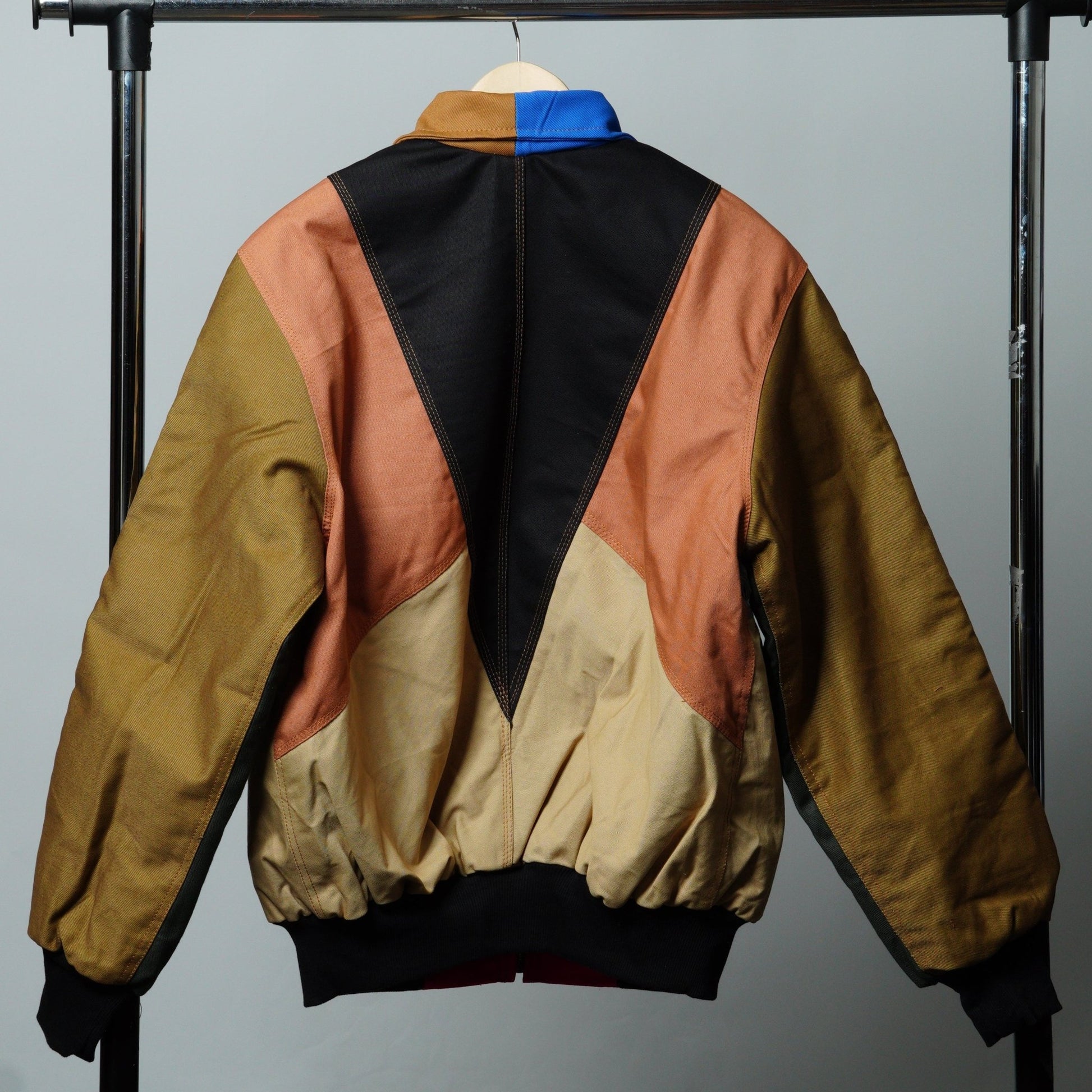 Workwear Colorblock Geometric Jacket Size L - The Hellebore Shop