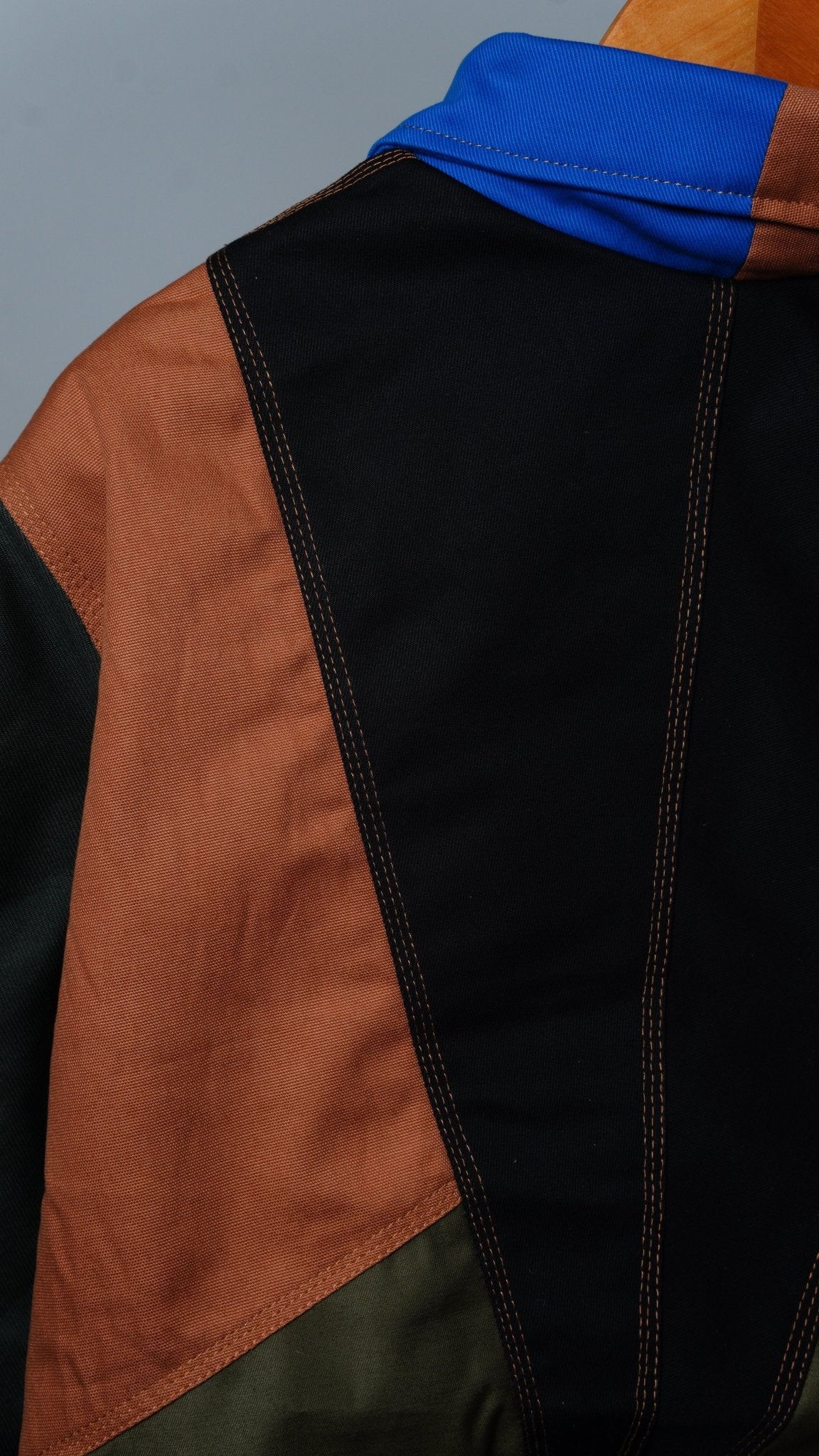 Workwear Colorblock Geometric Jacket Size M - The Hellebore Shop