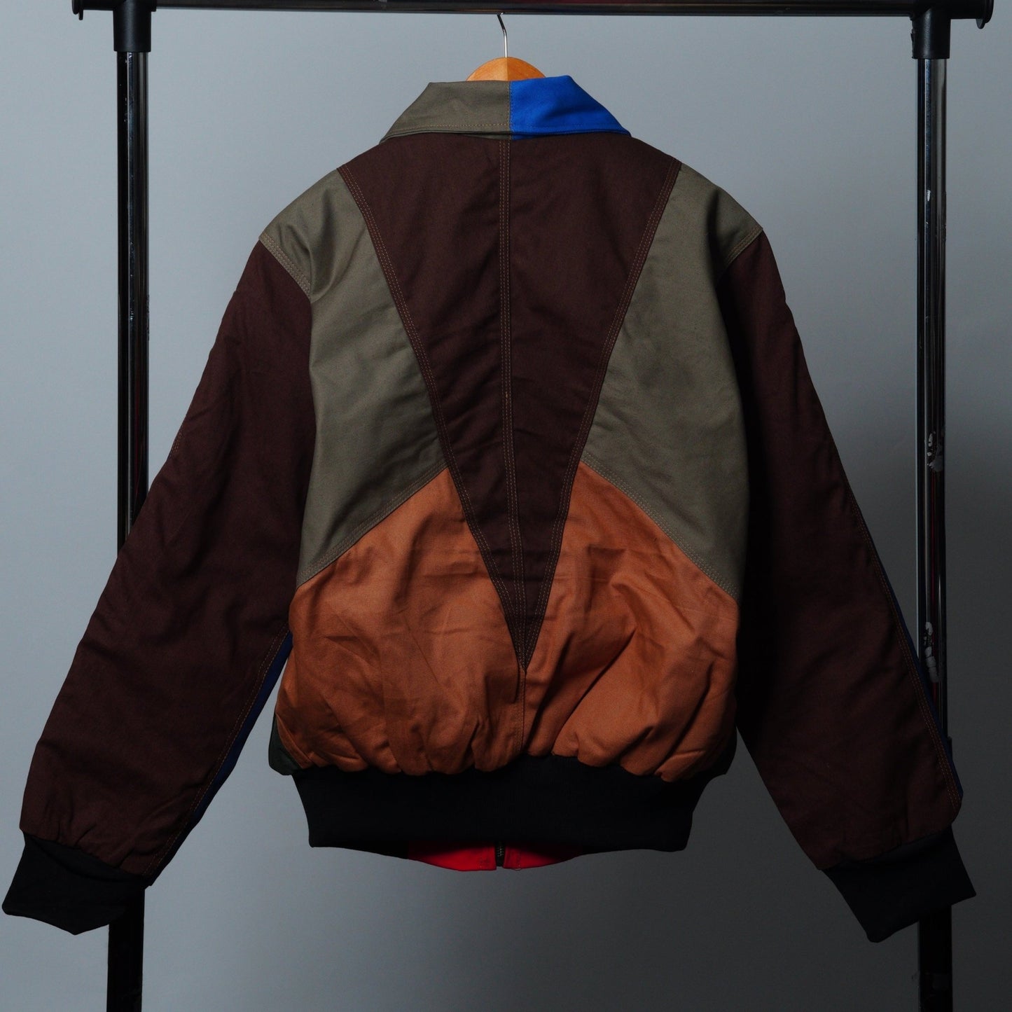 Workwear Colorblock Geometric Jacket Size M - The Hellebore Shop