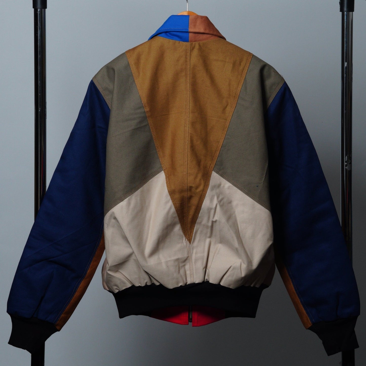 Workwear Colorblock Geometric Jacket Size M - The Hellebore Shop