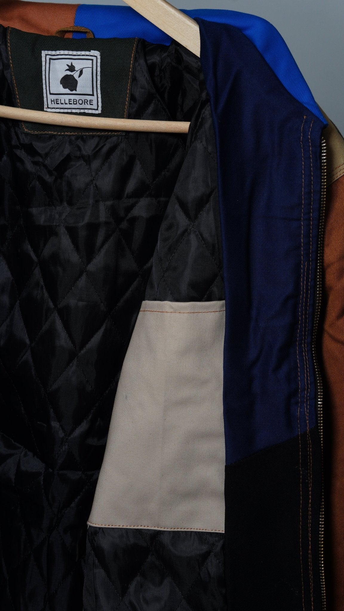 Workwear Colorblock Geometric Jacket Size M - The Hellebore Shop