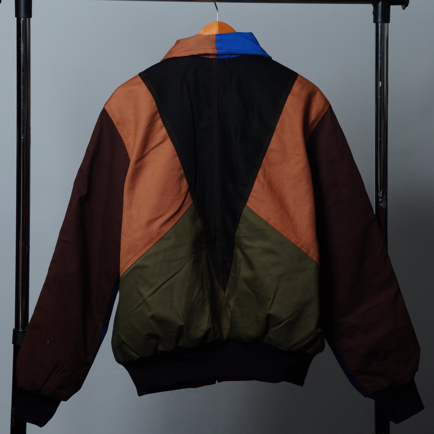 Workwear Colorblock Geometric Jacket Size M - The Hellebore Shop