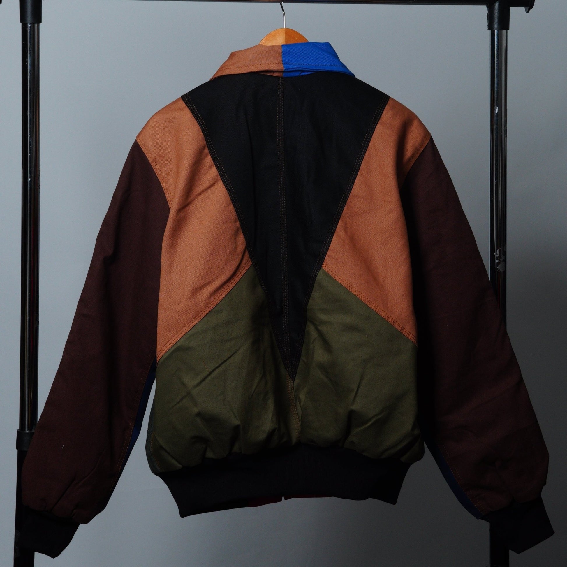 Workwear Colorblock Geometric Jacket Size M - The Hellebore Shop
