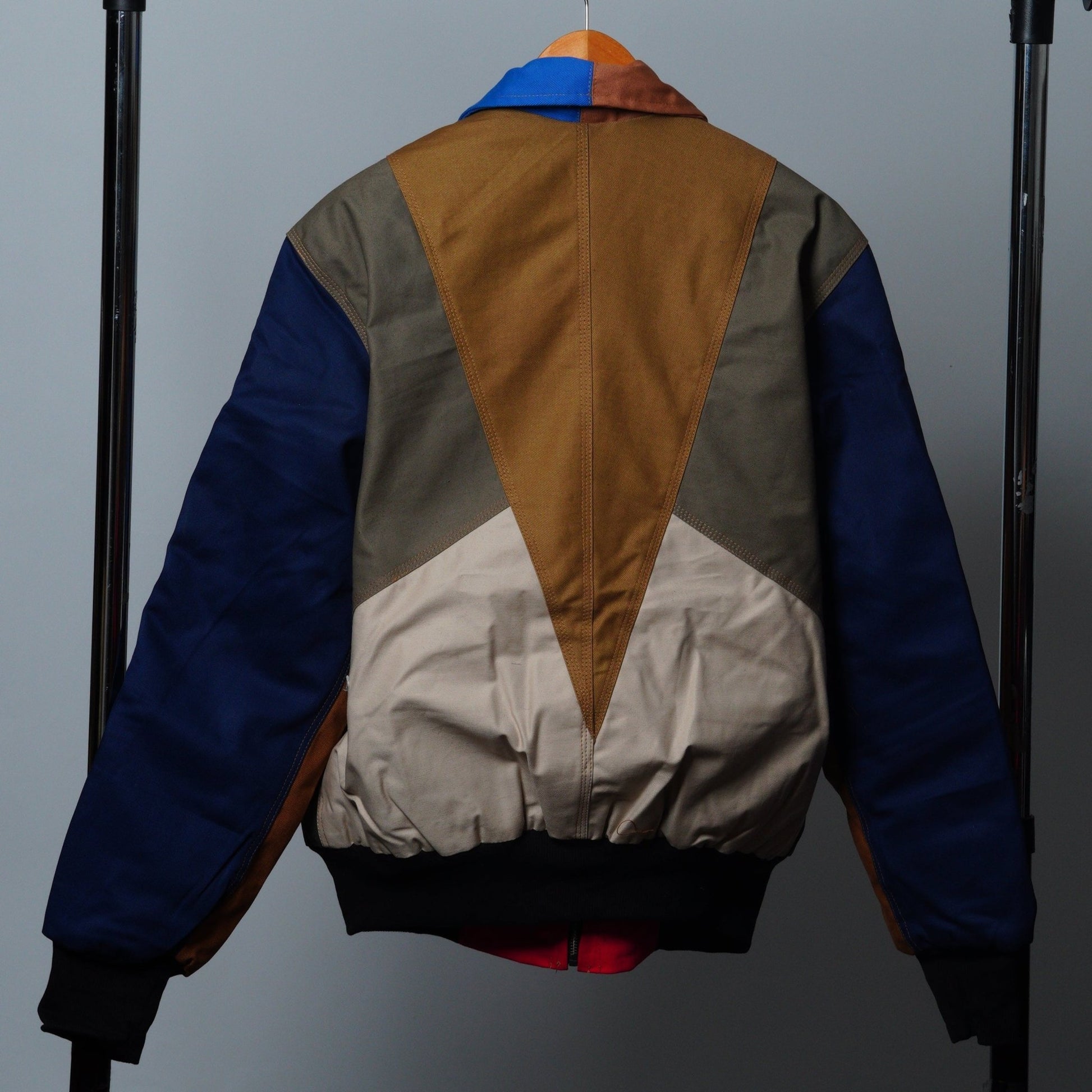 Workwear Colorblock Geometric Jacket Size M - The Hellebore Shop