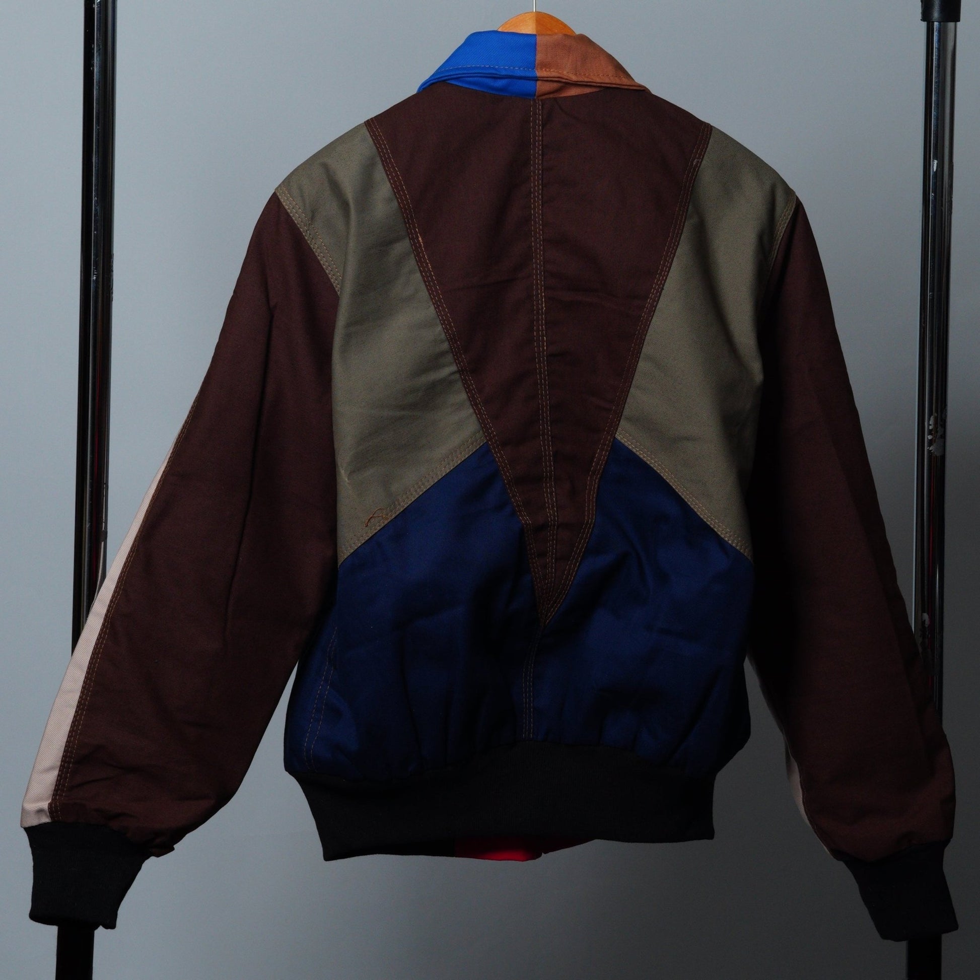 Workwear Colorblock Geometric Jacket Size M - The Hellebore Shop