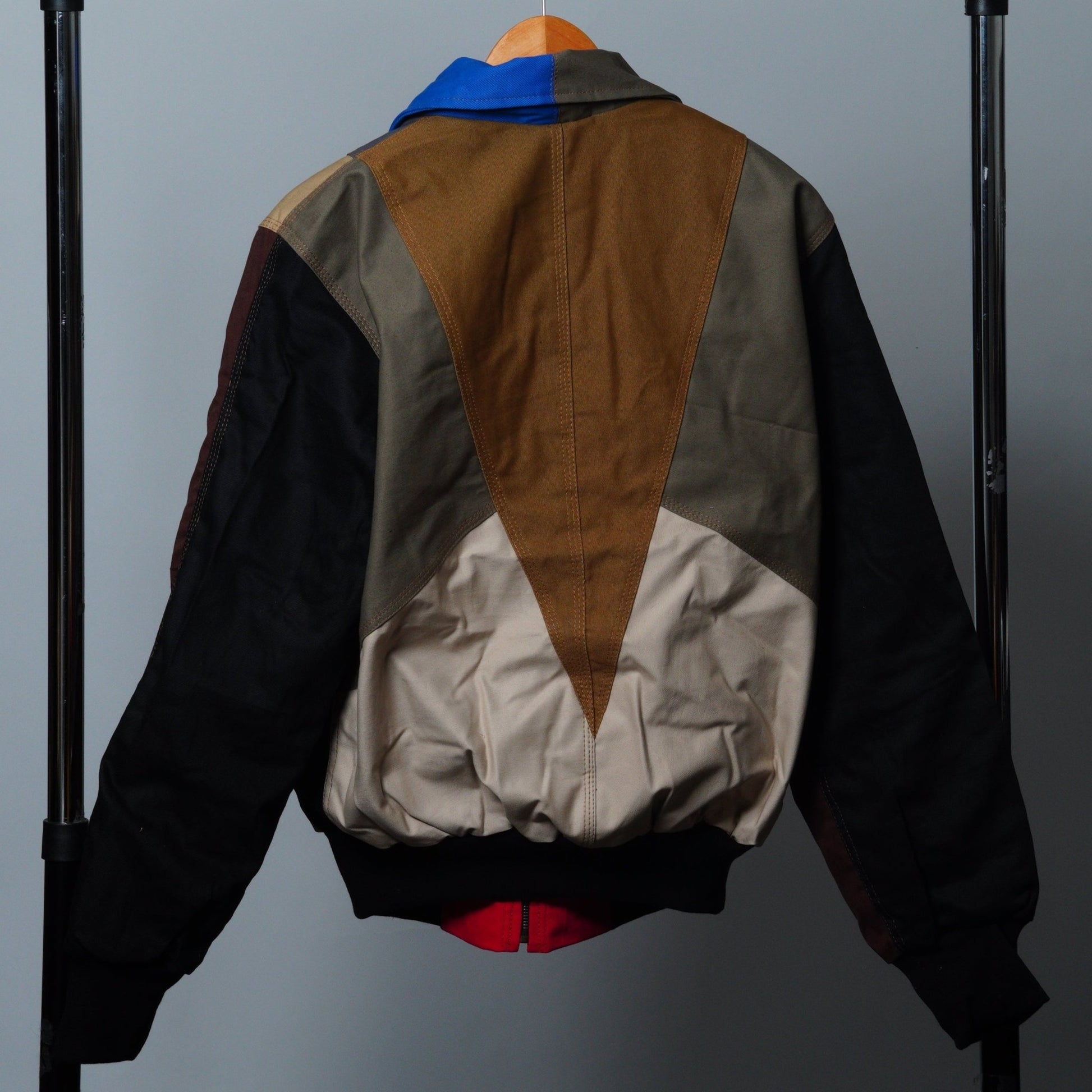 Workwear Colorblock Geometric Jacket Size M - The Hellebore Shop