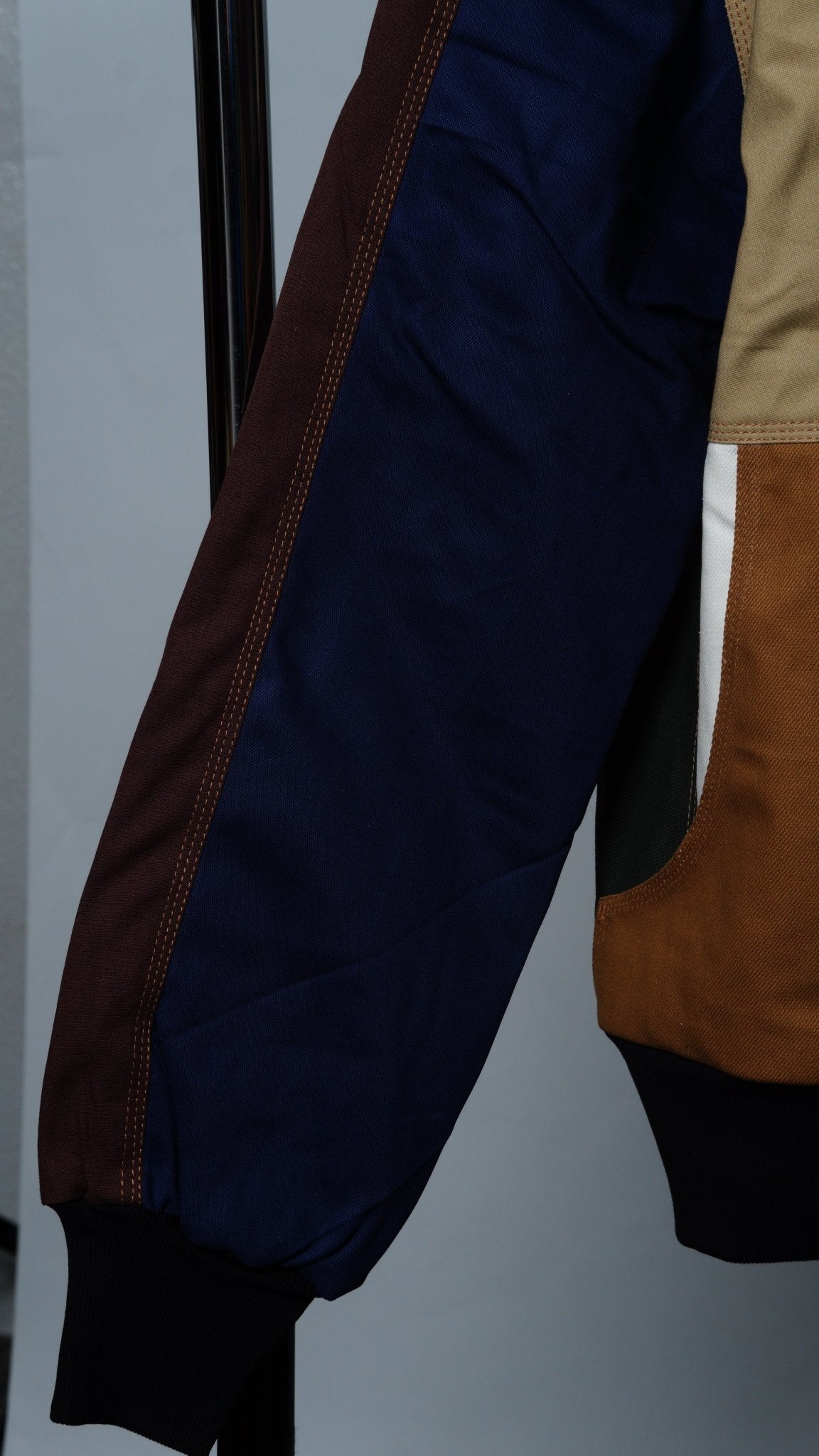 Workwear Colorblock Geometric Jacket Size M - The Hellebore Shop