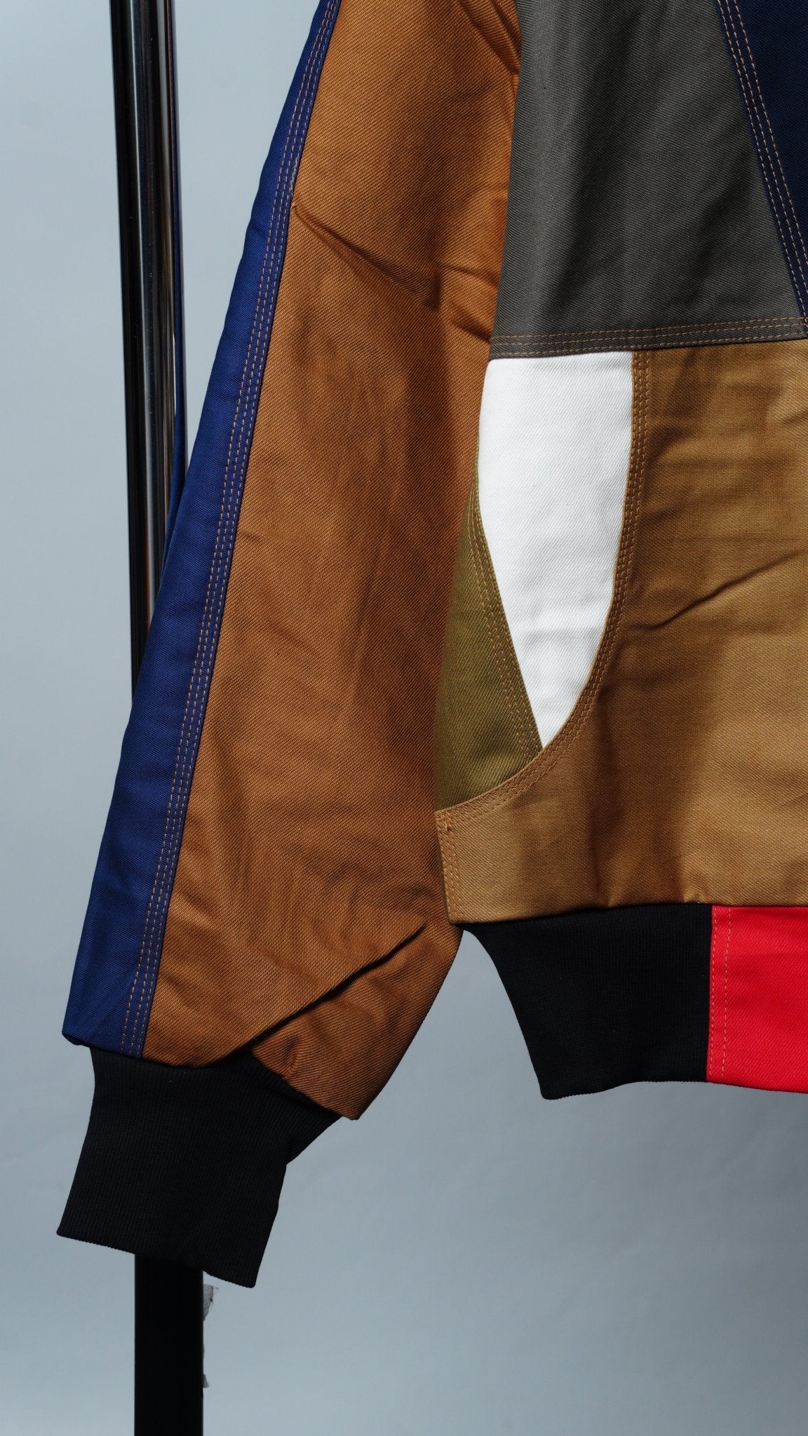Workwear Colorblock Geometric Jacket Size M - The Hellebore Shop