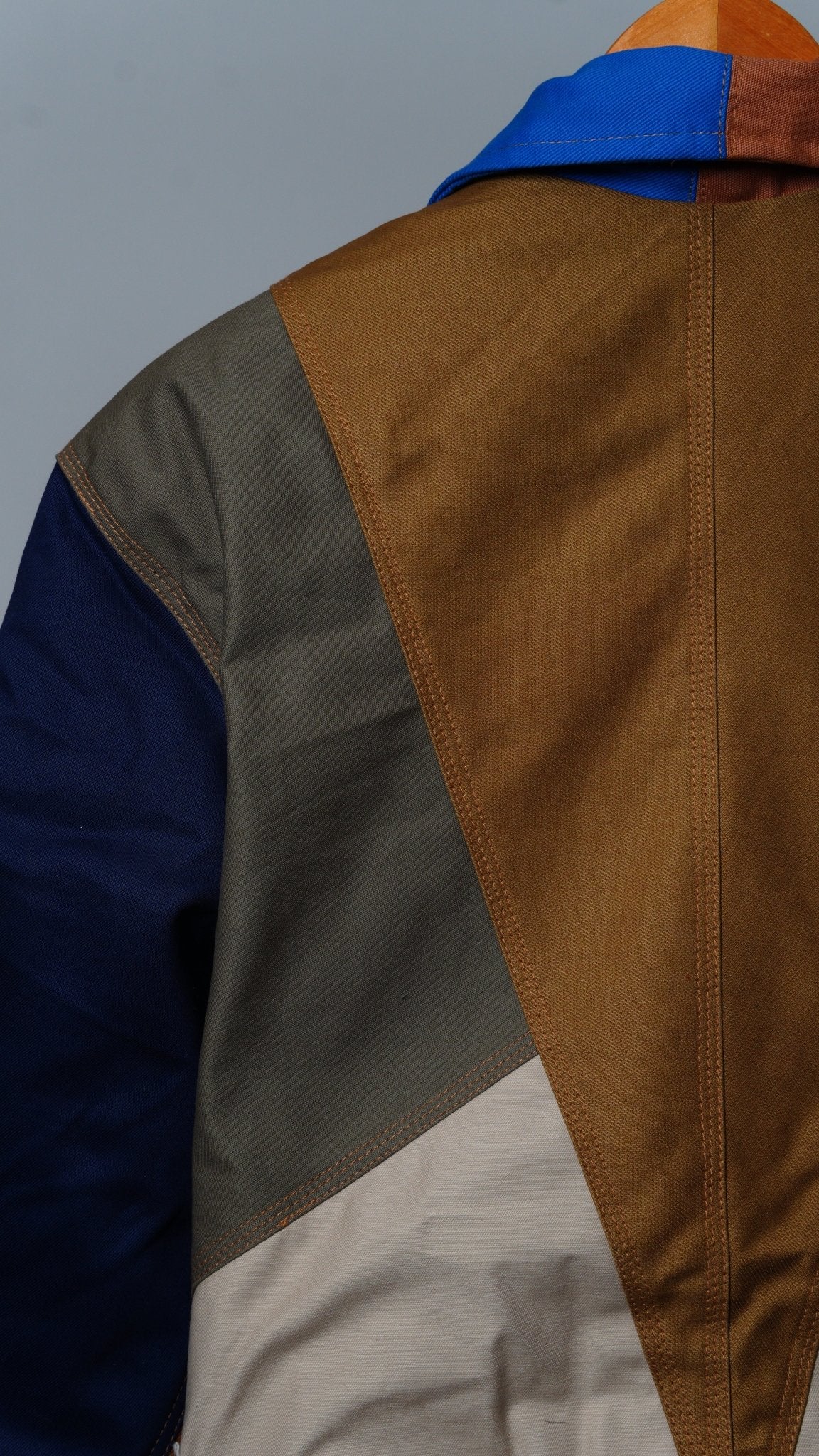 Workwear Colorblock Geometric Jacket Size M - The Hellebore Shop