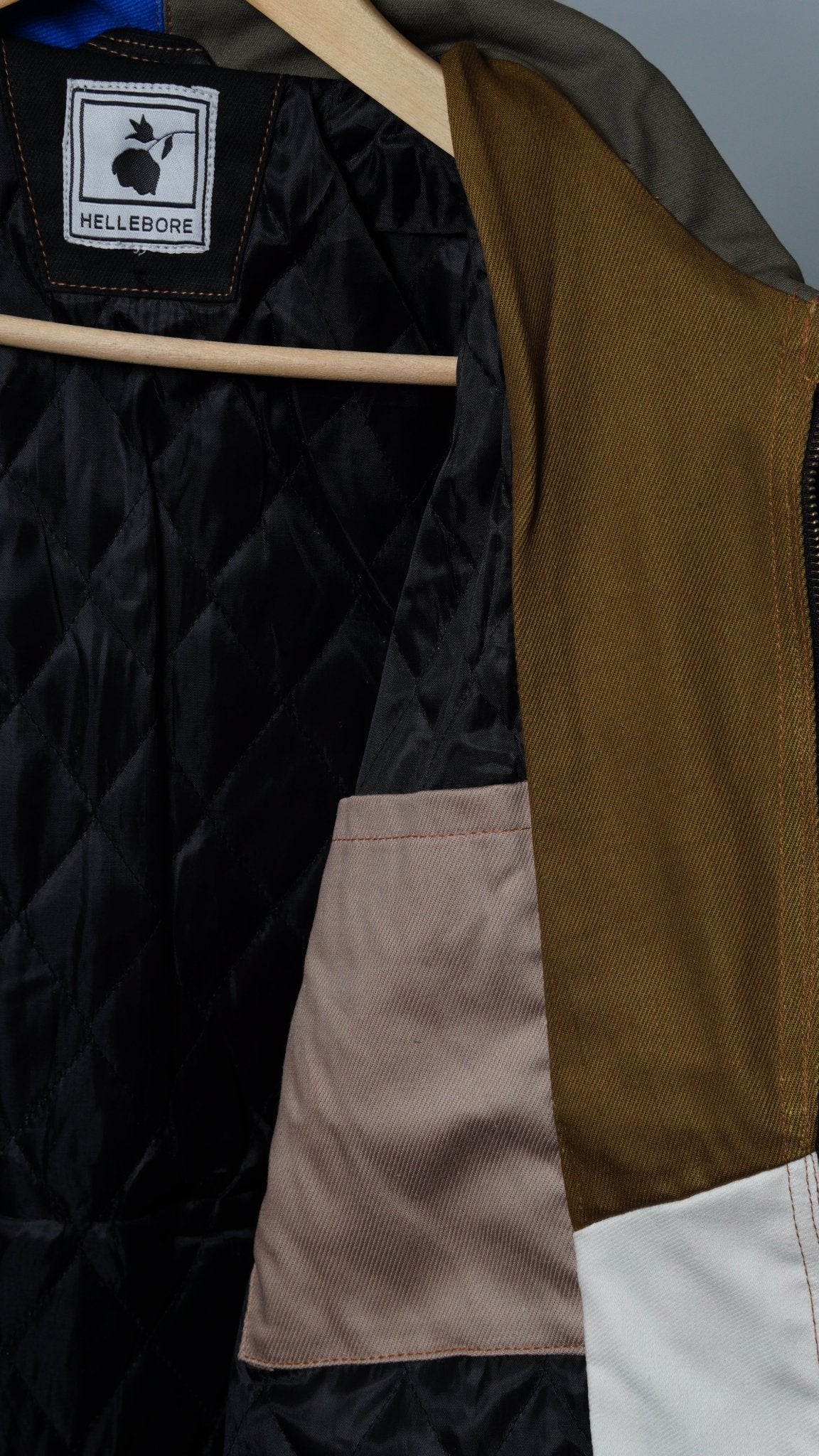 Workwear Colorblock Geometric Jacket Size M - The Hellebore Shop