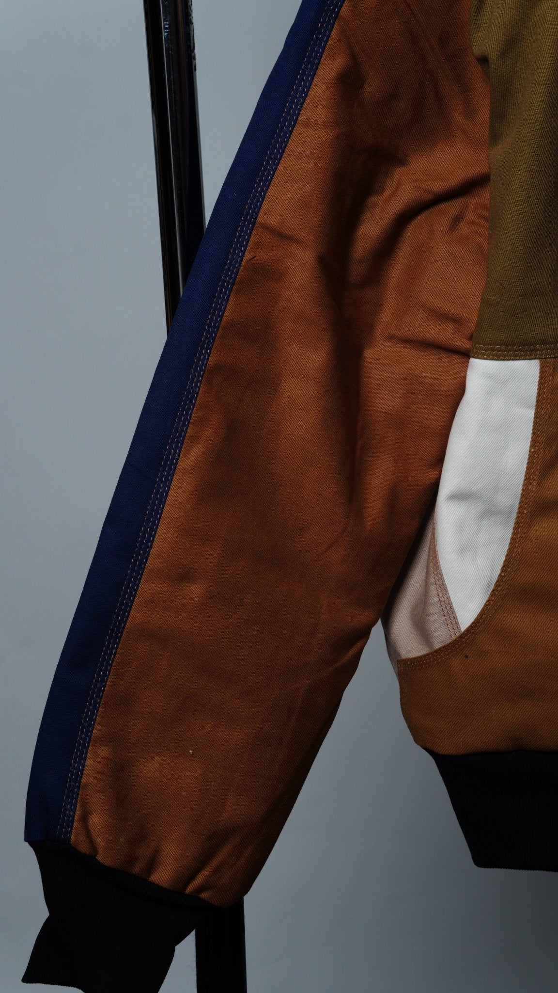 Workwear Colorblock Geometric Jacket Size M - The Hellebore Shop