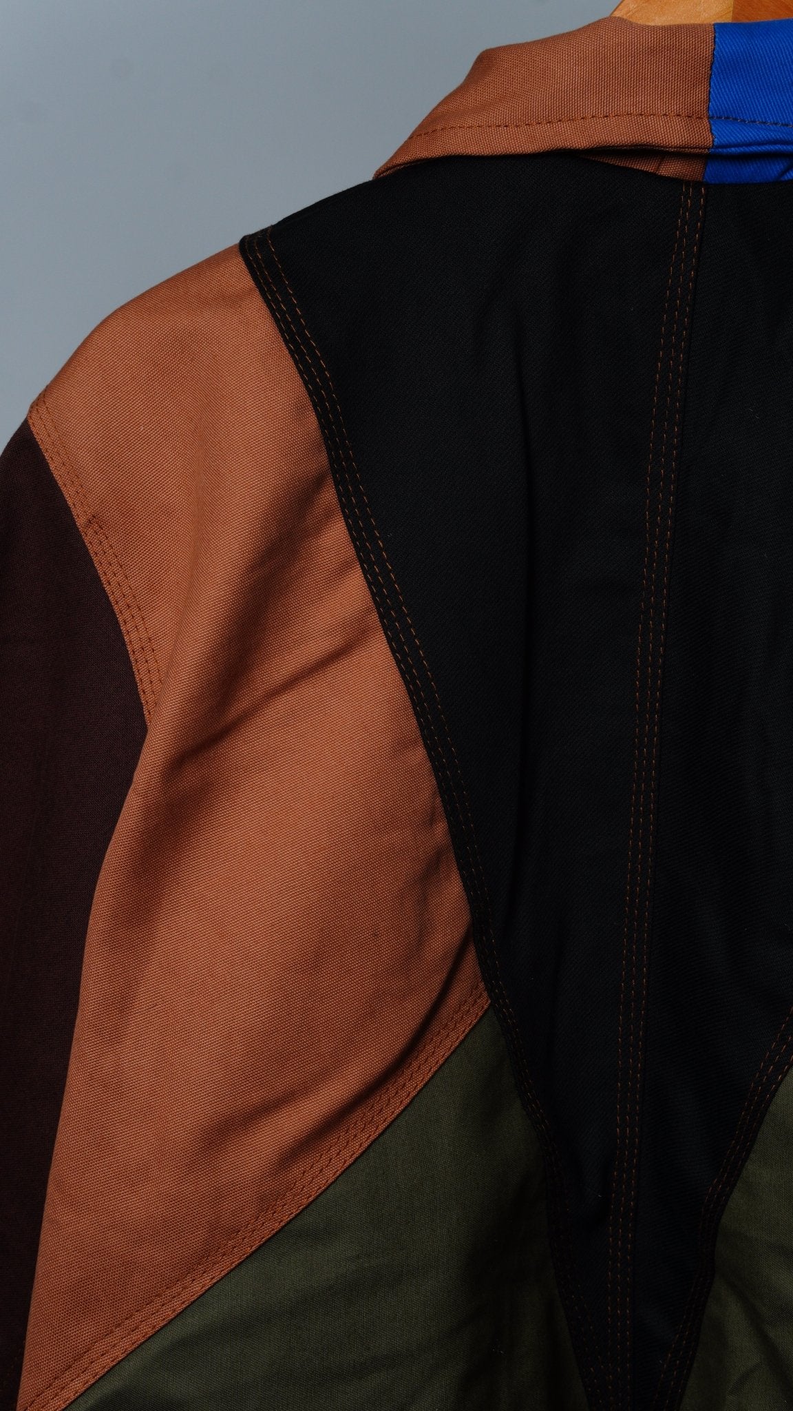 Workwear Colorblock Geometric Jacket Size M - The Hellebore Shop