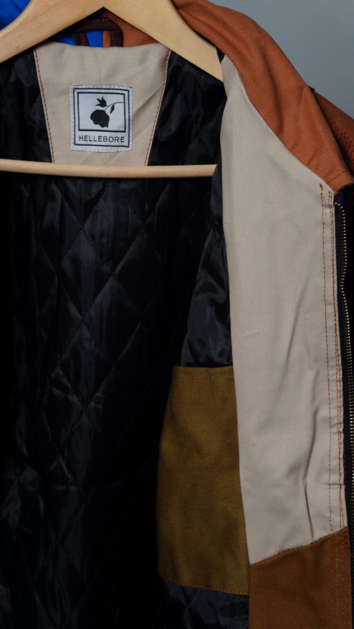 Workwear Colorblock Geometric Jacket Size M - The Hellebore Shop