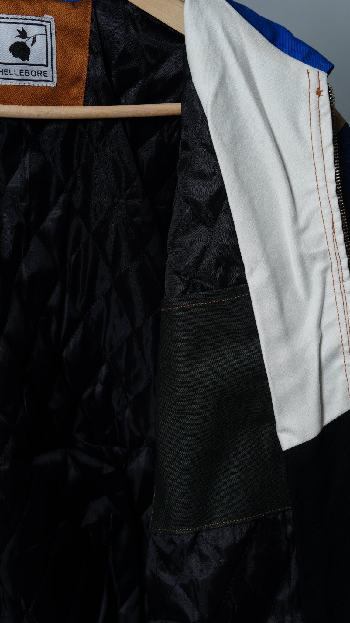 Workwear Colorblock Geometric Jacket Size M - The Hellebore Shop