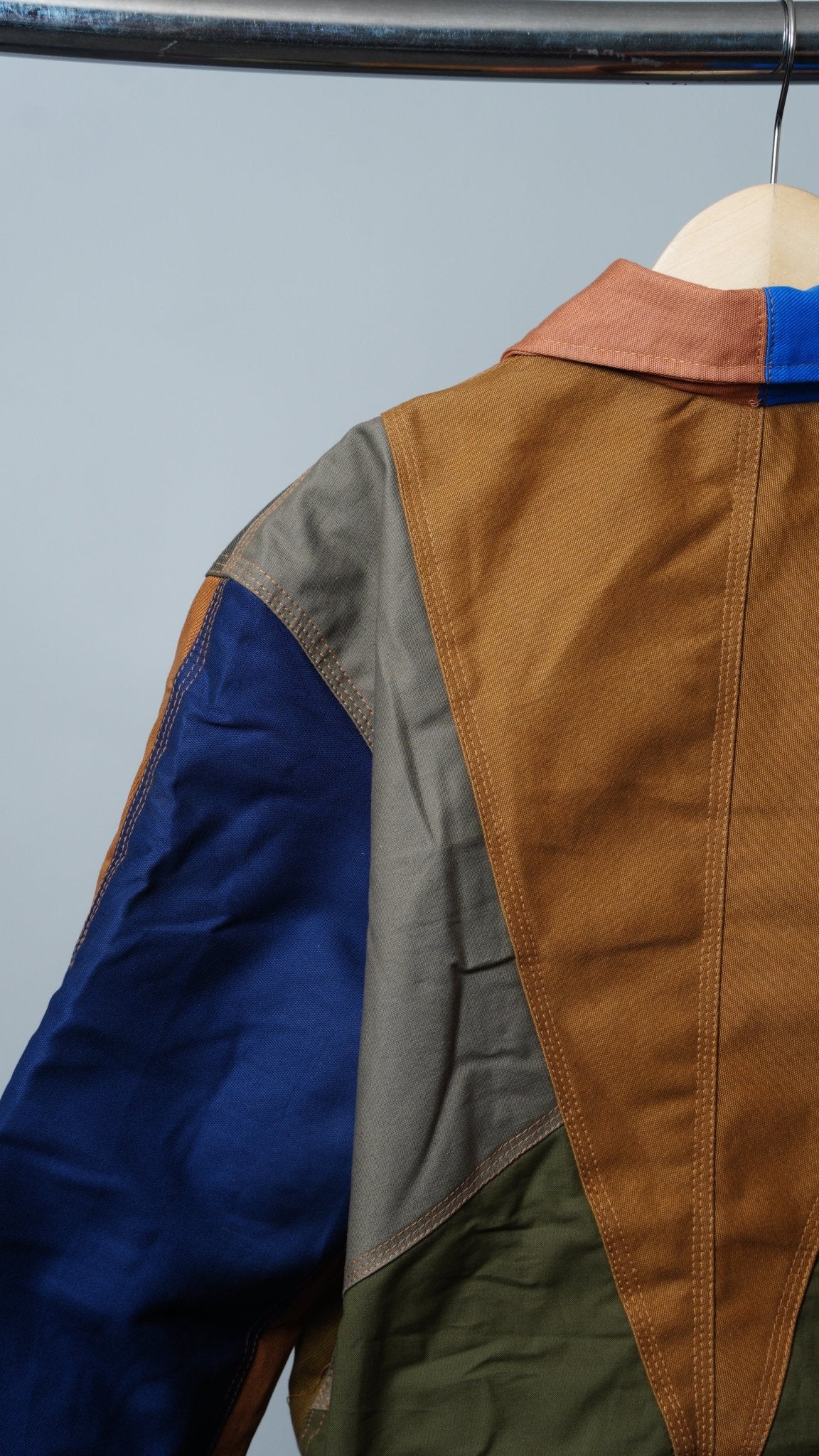 Workwear Colorblock Geometric Jacket Size M - The Hellebore Shop
