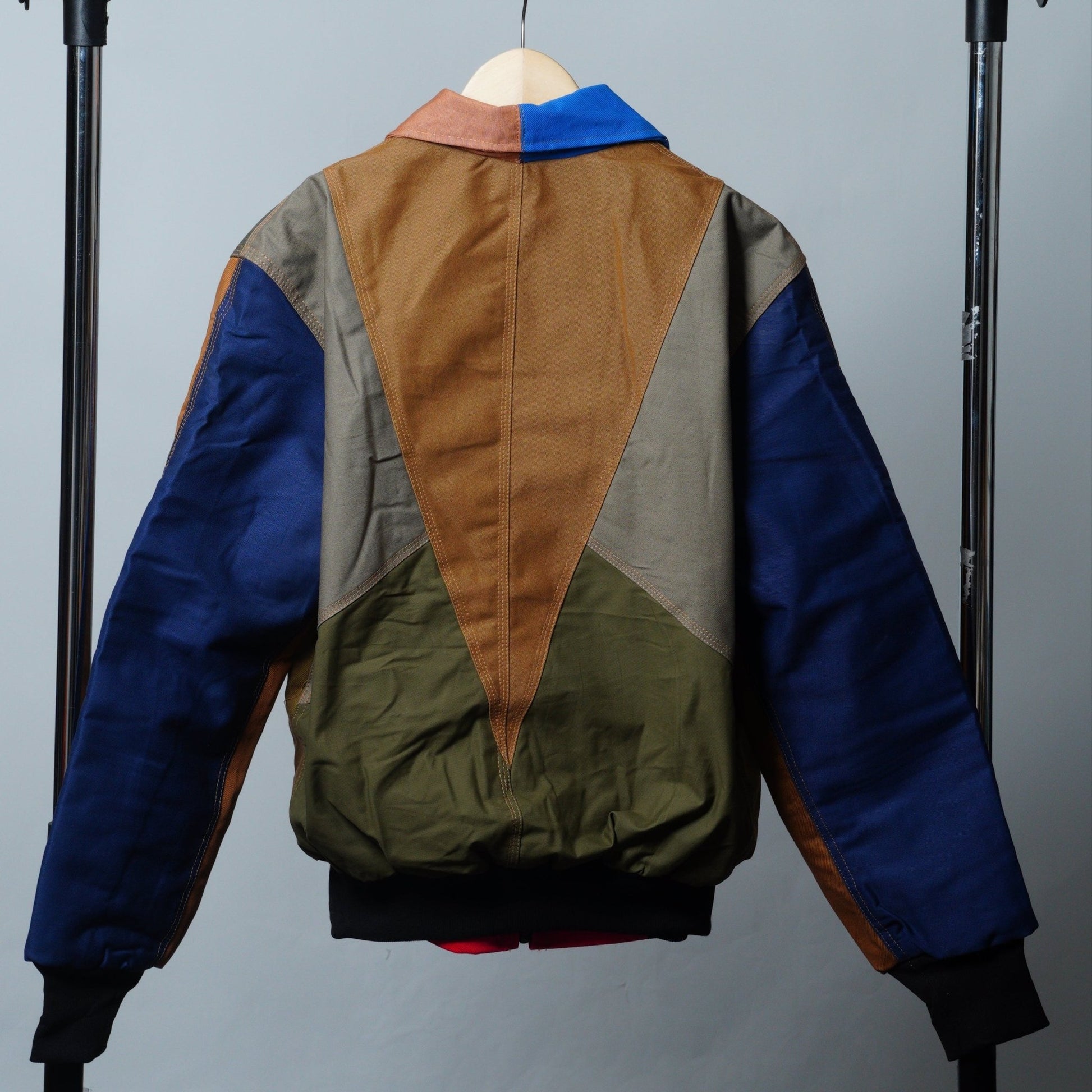 Workwear Colorblock Geometric Jacket Size M - The Hellebore Shop