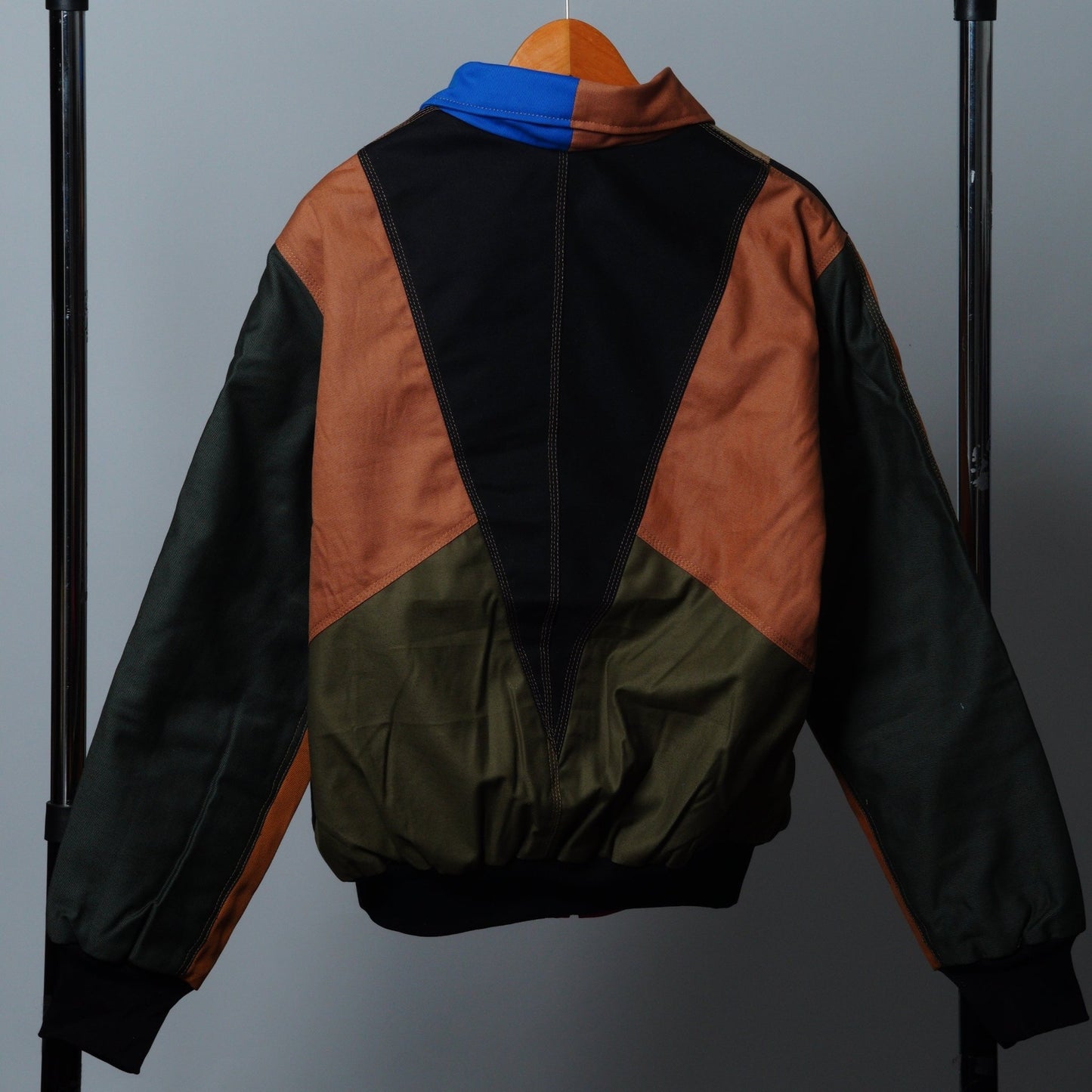 Workwear Colorblock Geometric Jacket Size M - The Hellebore Shop
