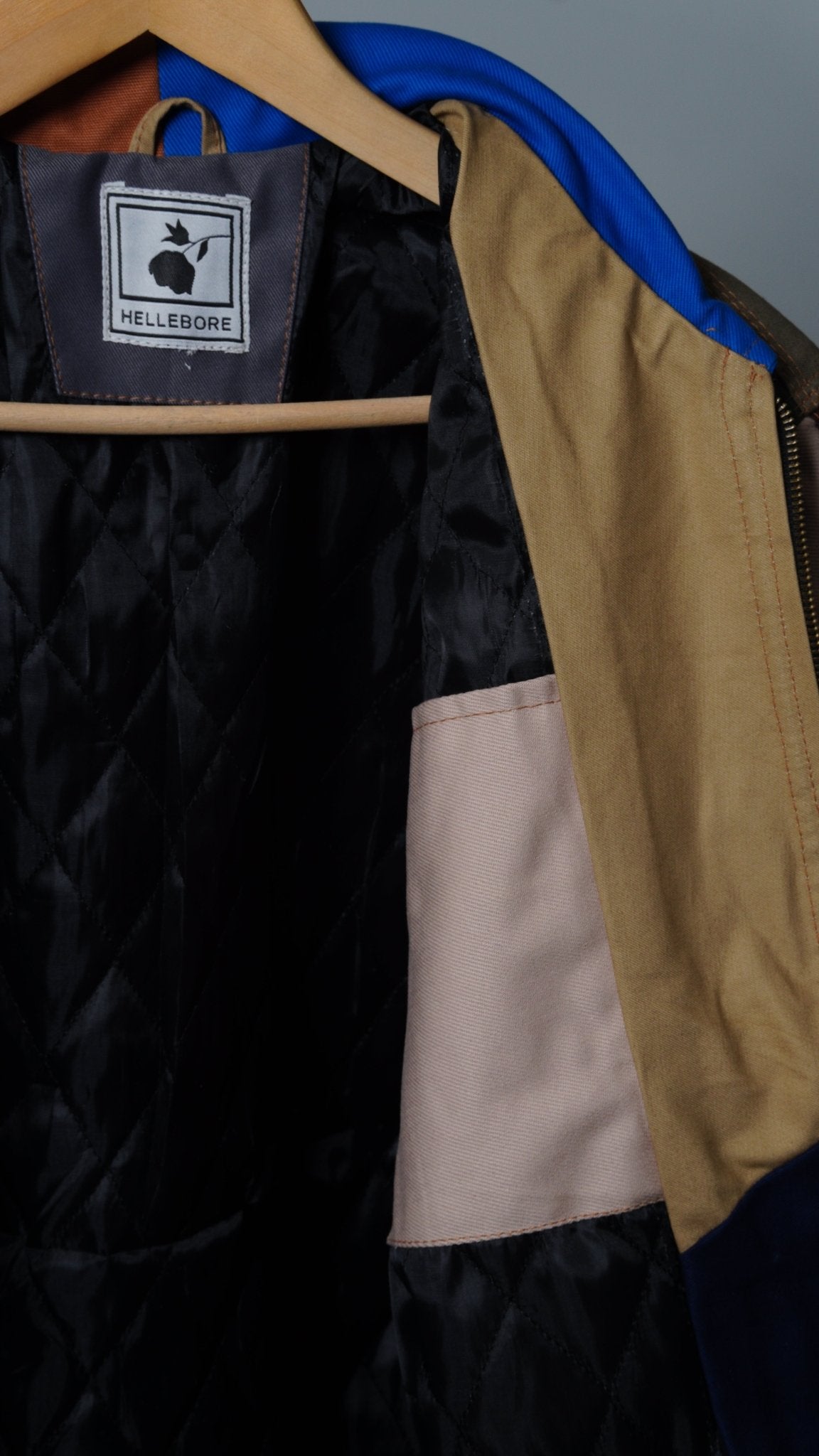 Workwear Colorblock Geometric Jacket Size M - The Hellebore Shop