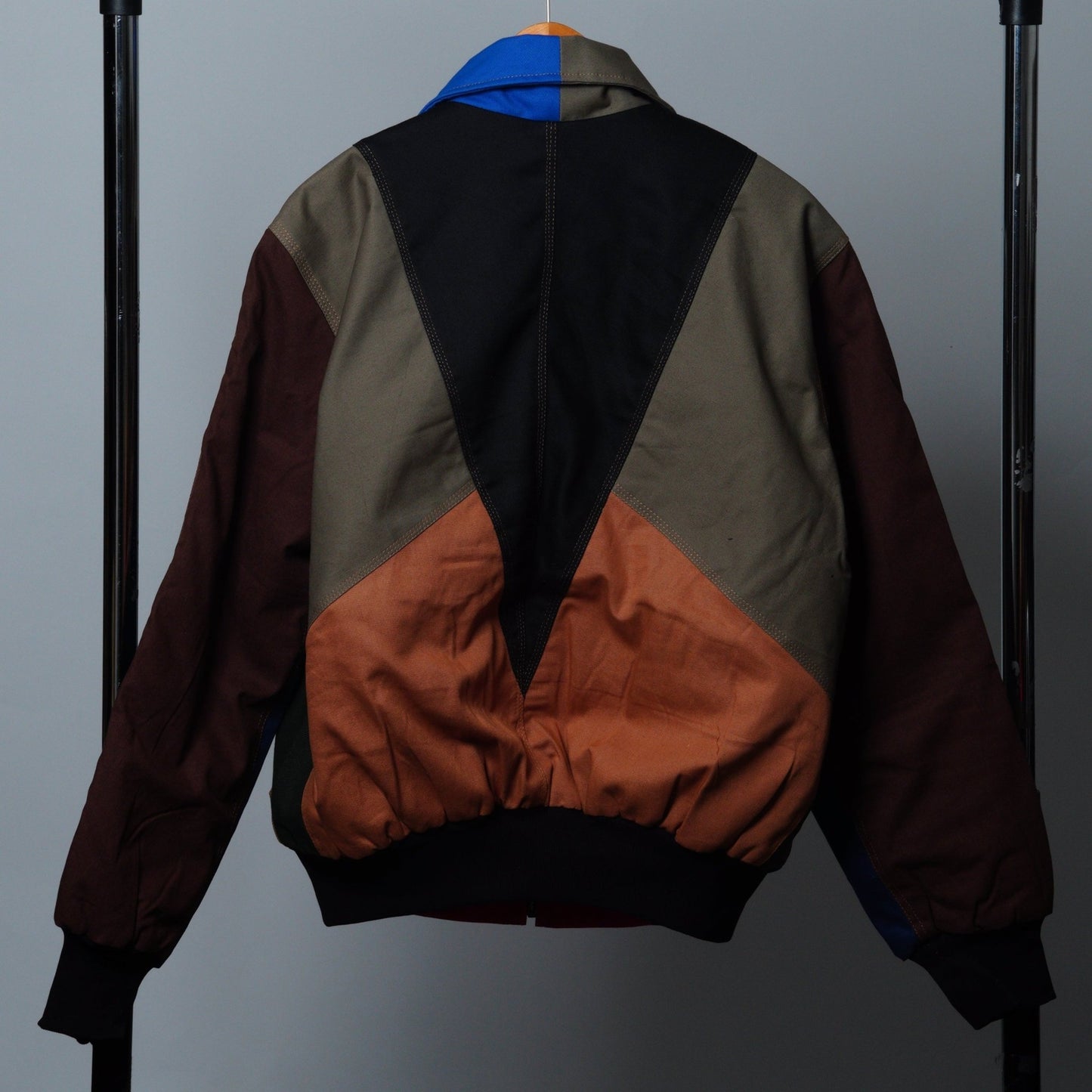 Workwear Colorblock Geometric Jacket Size M - The Hellebore Shop