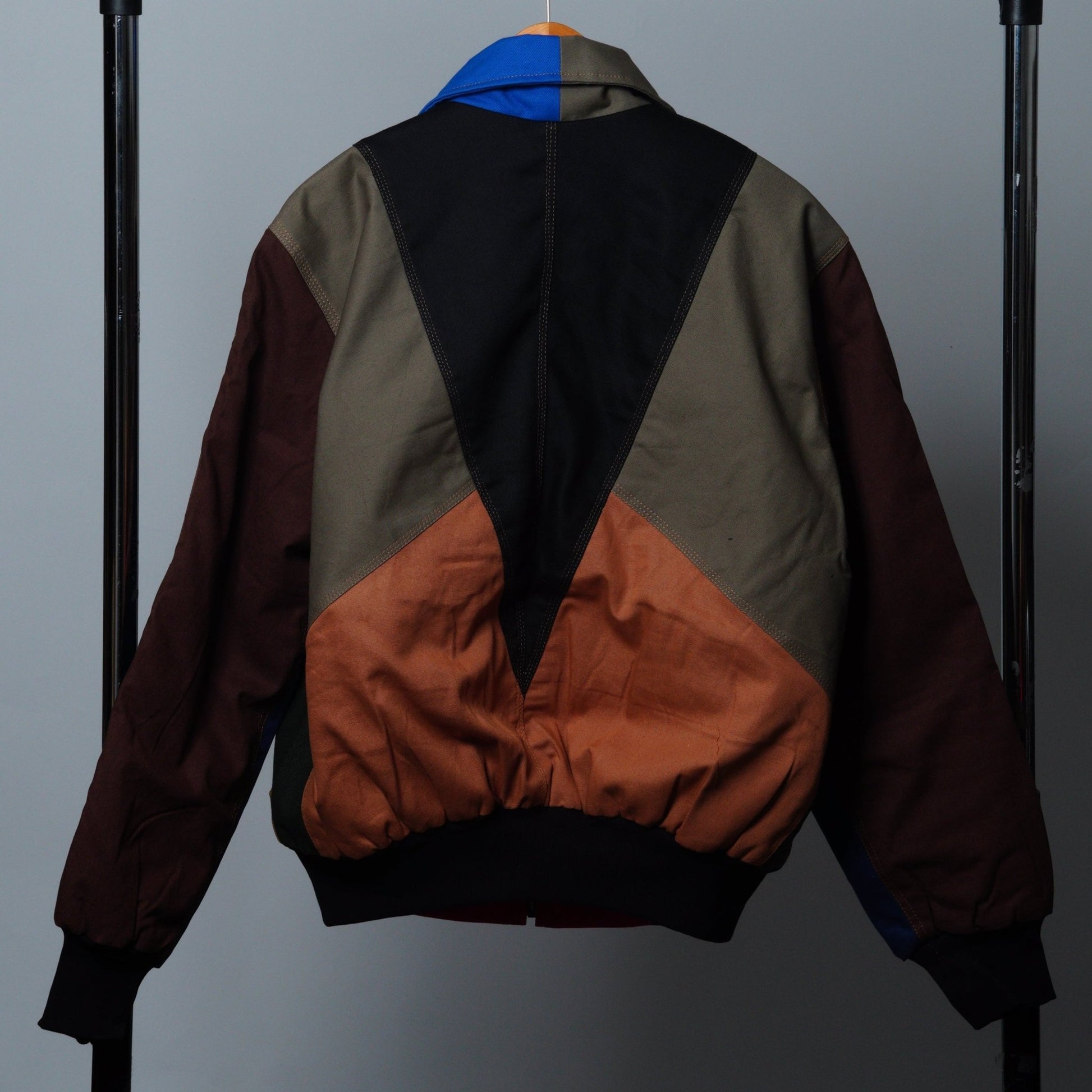 Workwear Colorblock Geometric Jacket Size M - The Hellebore Shop