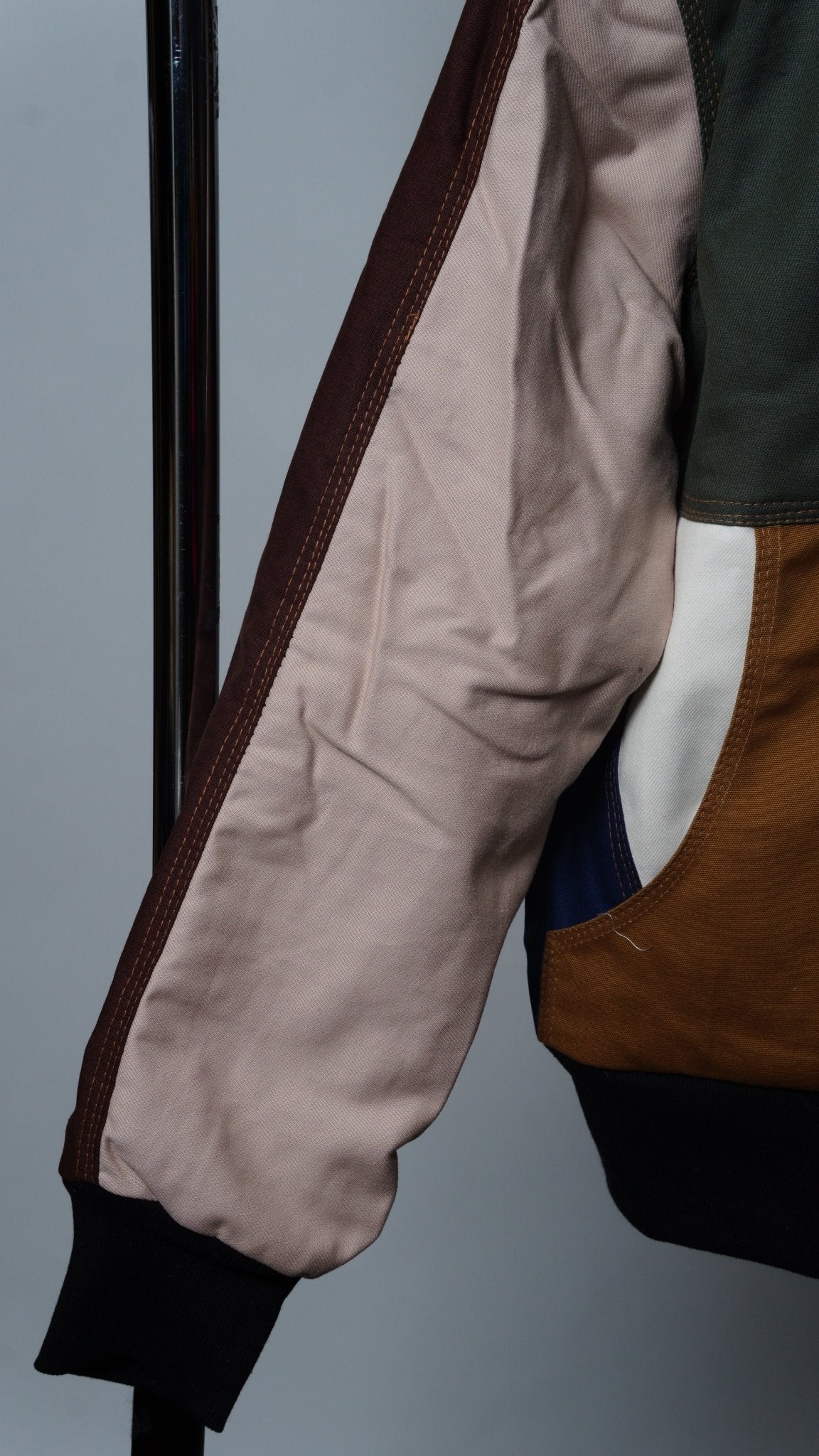 Workwear Colorblock Geometric Jacket Size M - The Hellebore Shop