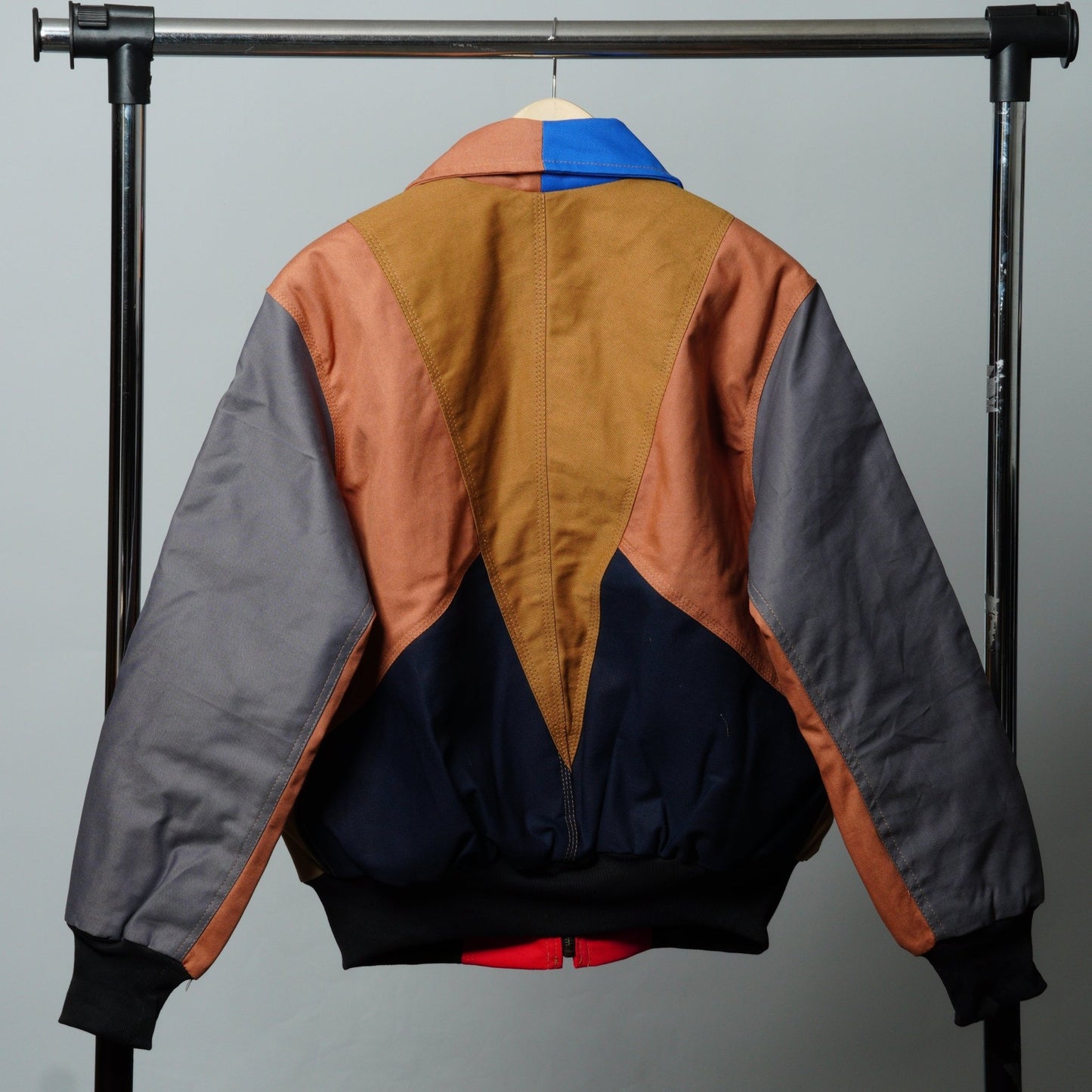 Workwear Colorblock Geometric Jacket Size S - The Hellebore Shop