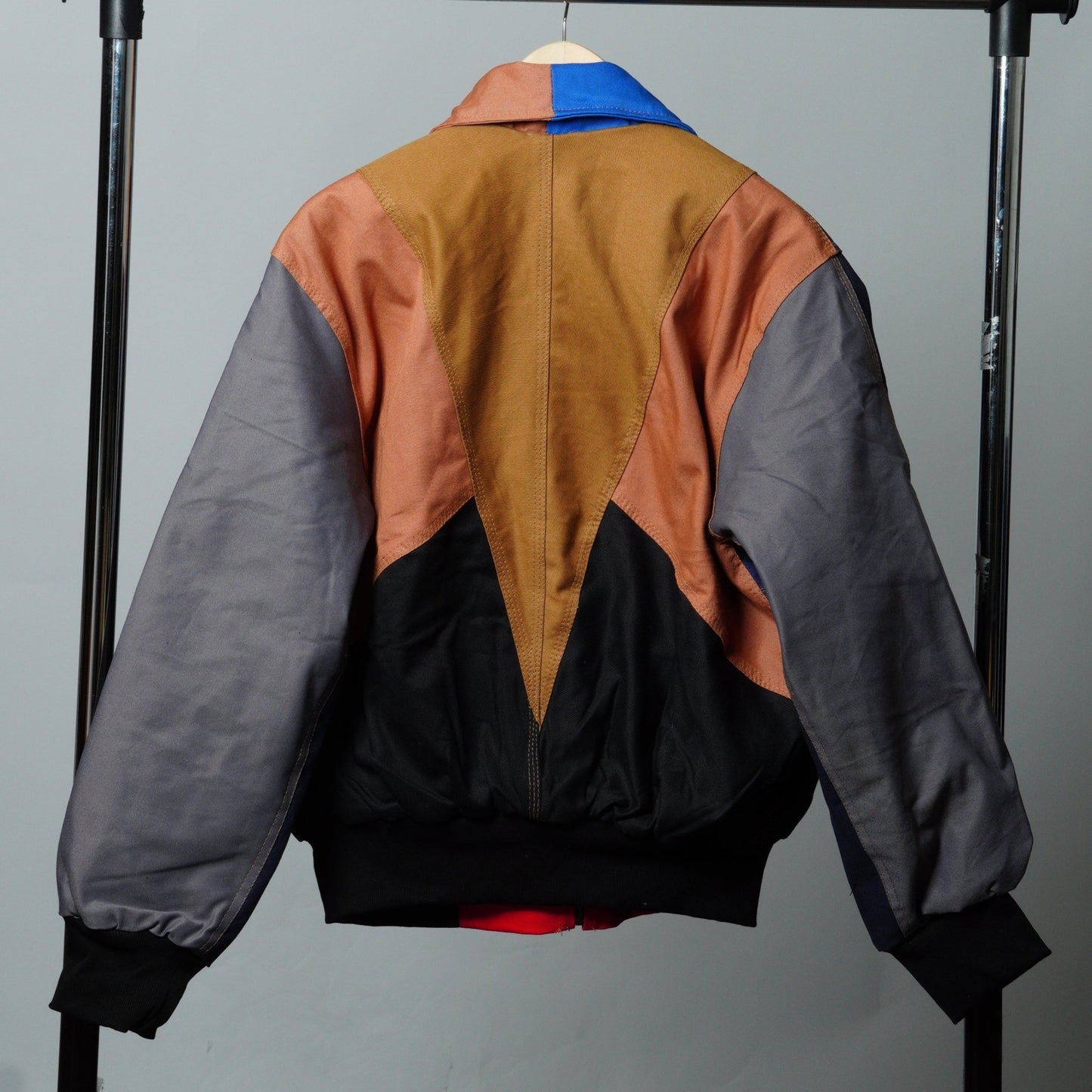Workwear Colorblock Geometric Jacket Size S - The Hellebore Shop