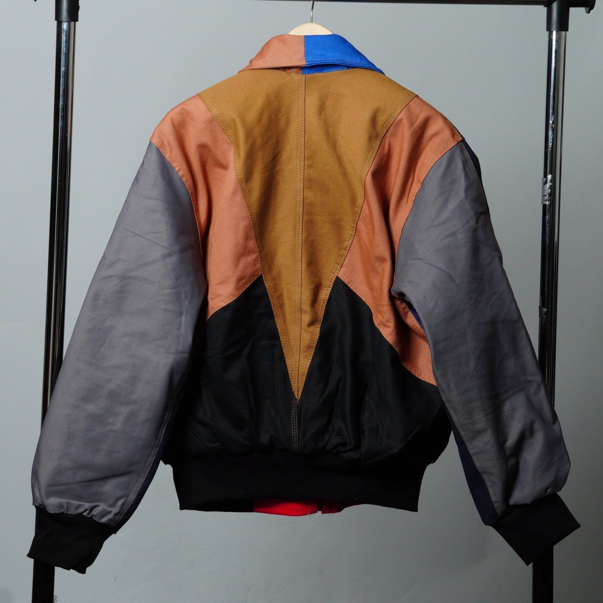 Workwear Colorblock Geometric Jacket Size S - The Hellebore Shop