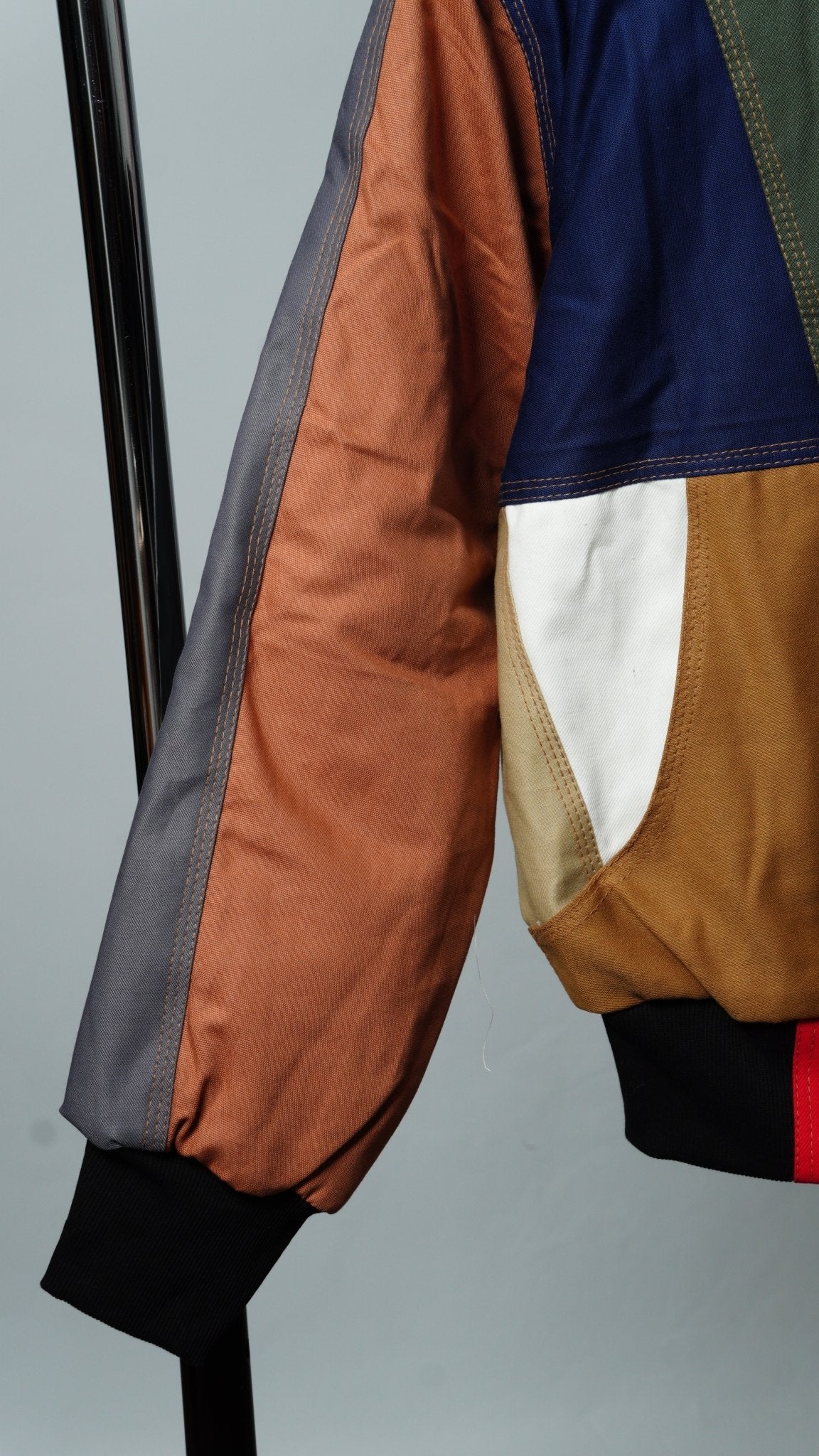 Workwear Colorblock Geometric Jacket Size S - The Hellebore Shop