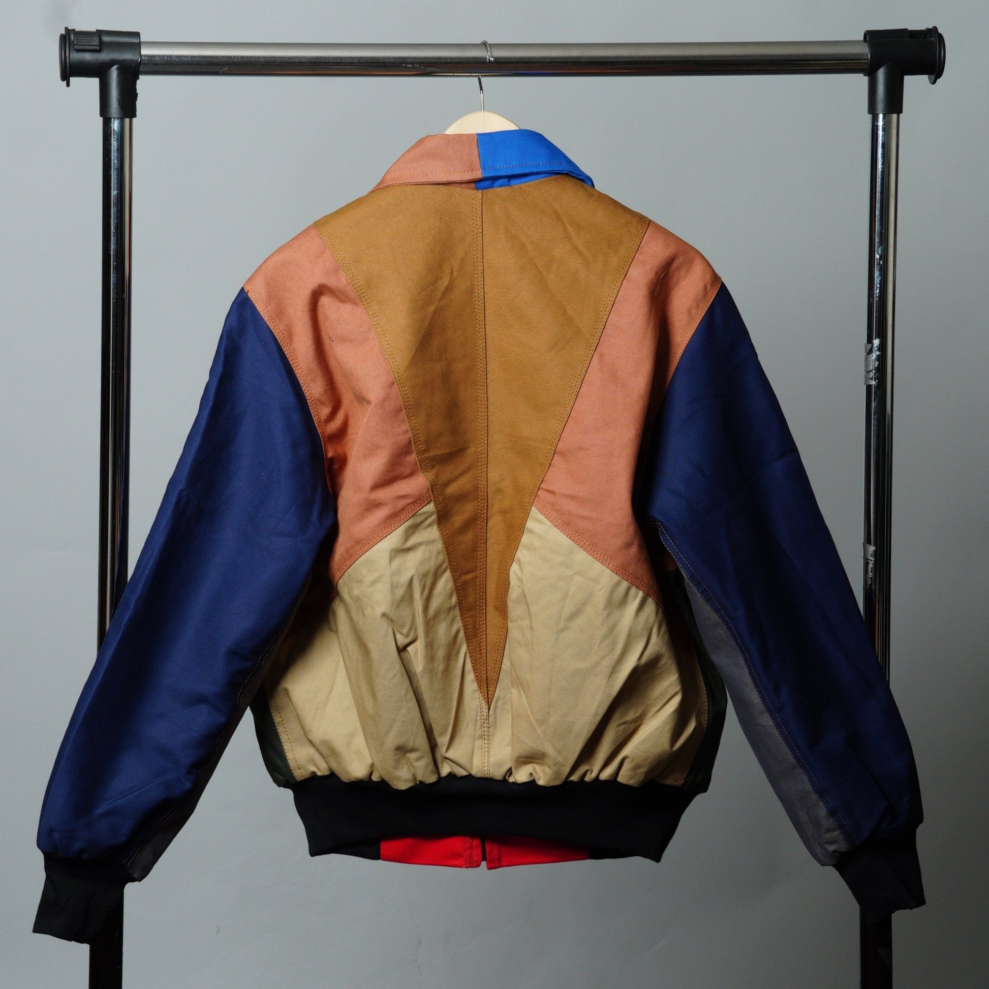 Workwear Colorblock Geometric Jacket Size S - The Hellebore Shop