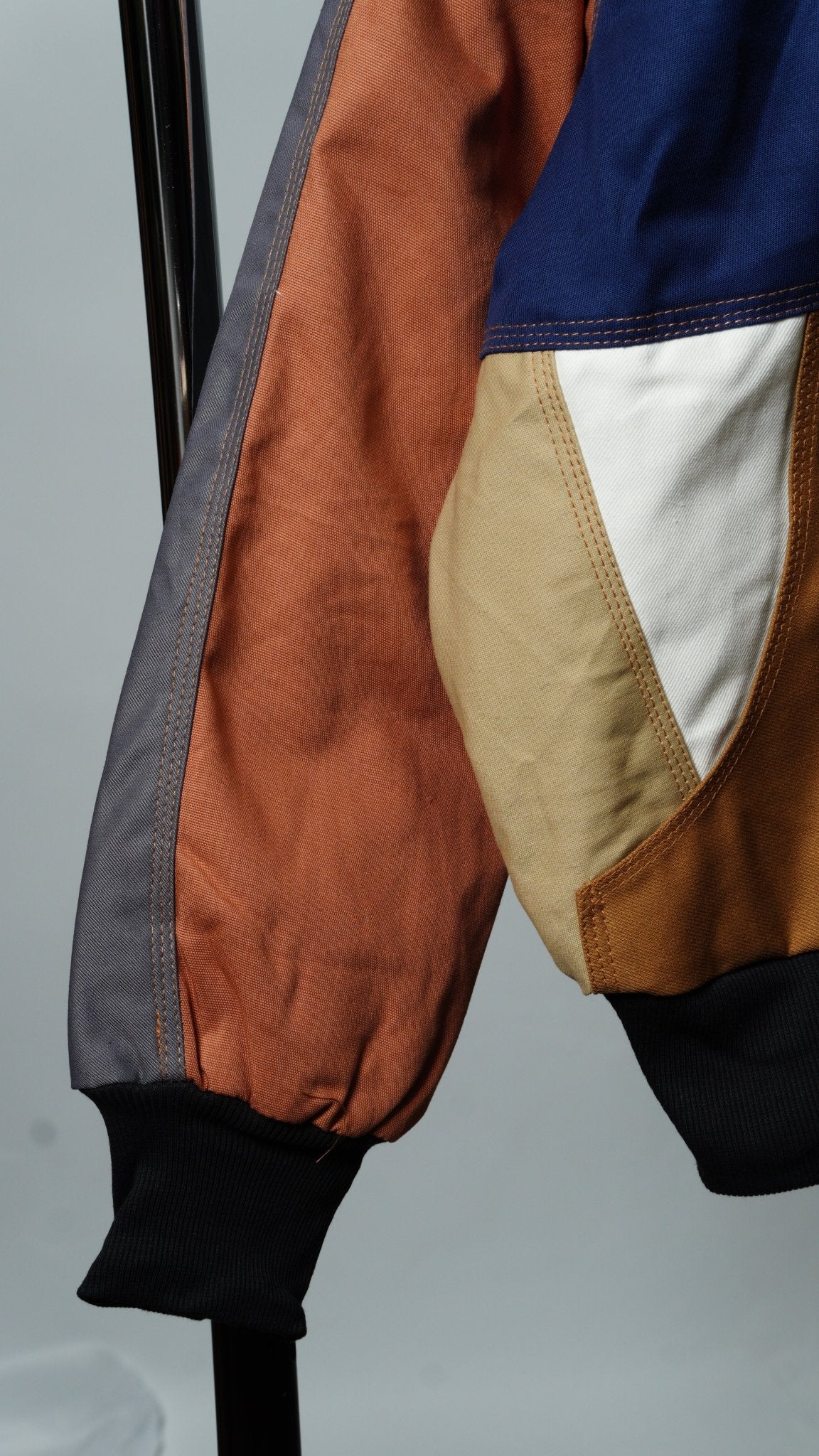 Workwear Colorblock Geometric Jacket Size S - The Hellebore Shop