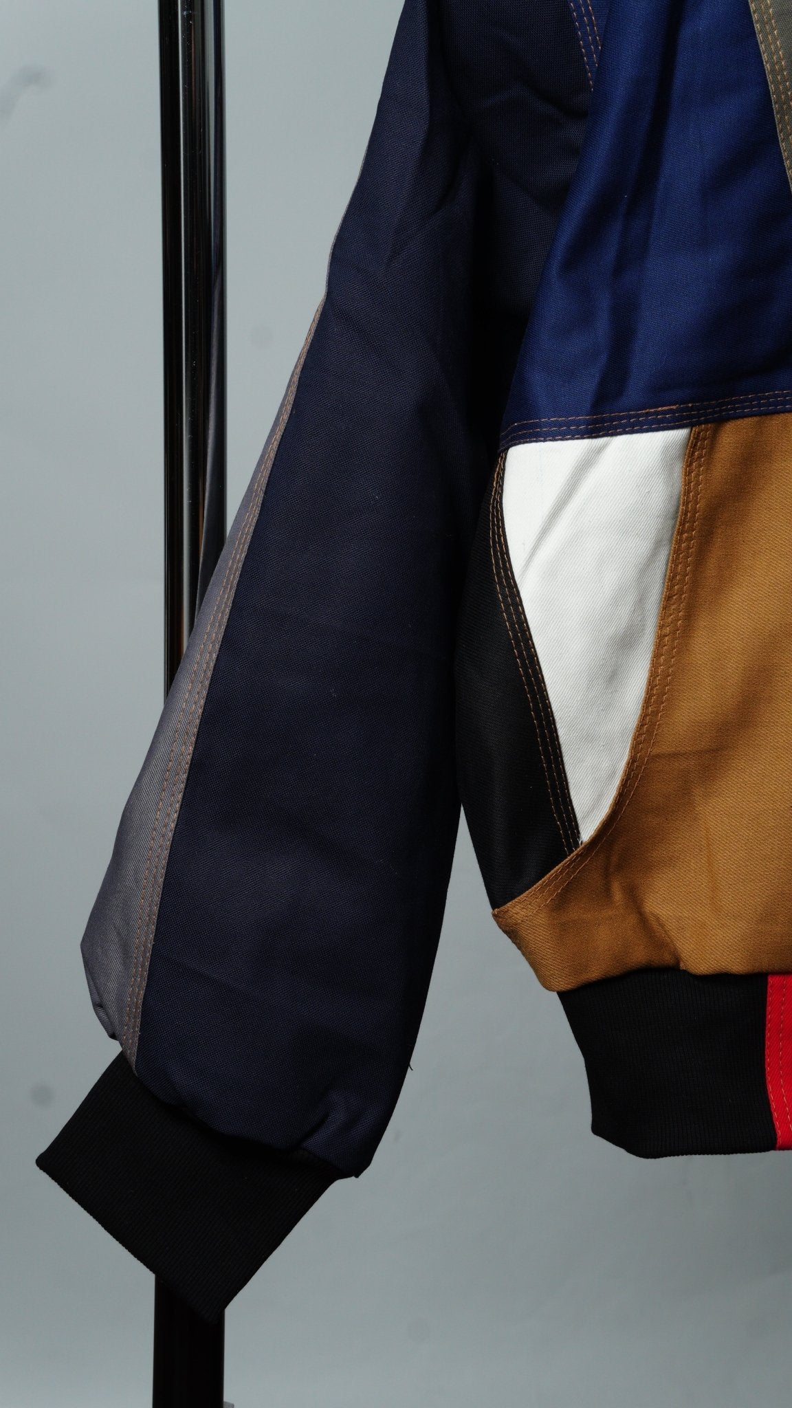 Workwear Colorblock Geometric Jacket Size S - The Hellebore Shop