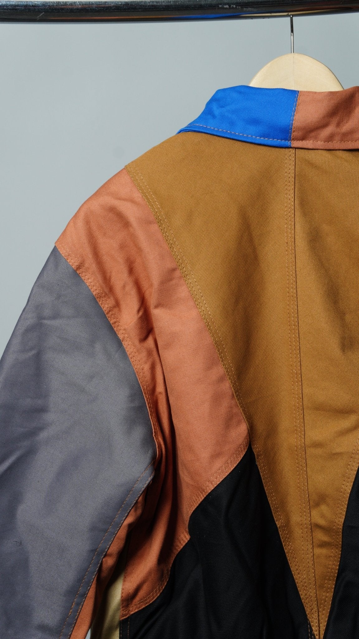 Workwear Colorblock Geometric Jacket Size S - The Hellebore Shop