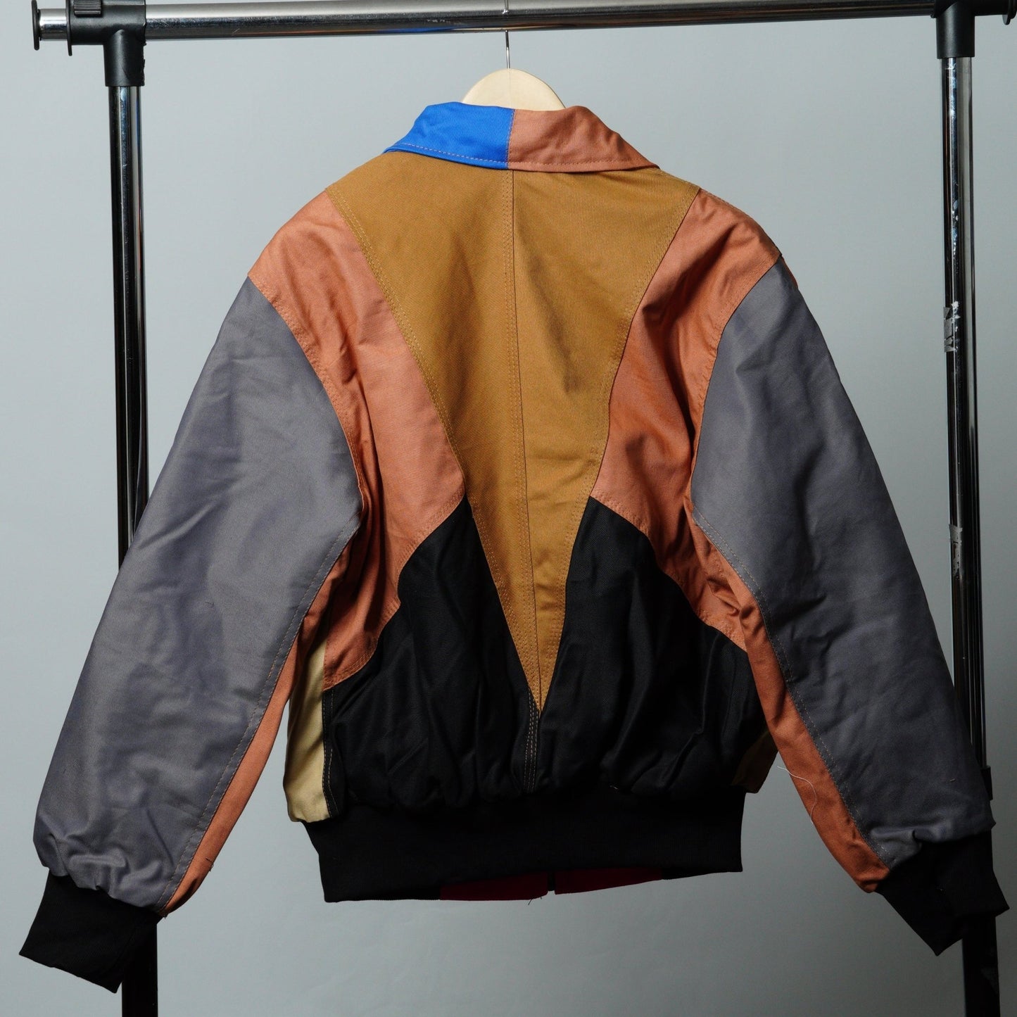 Workwear Colorblock Geometric Jacket Size S - The Hellebore Shop