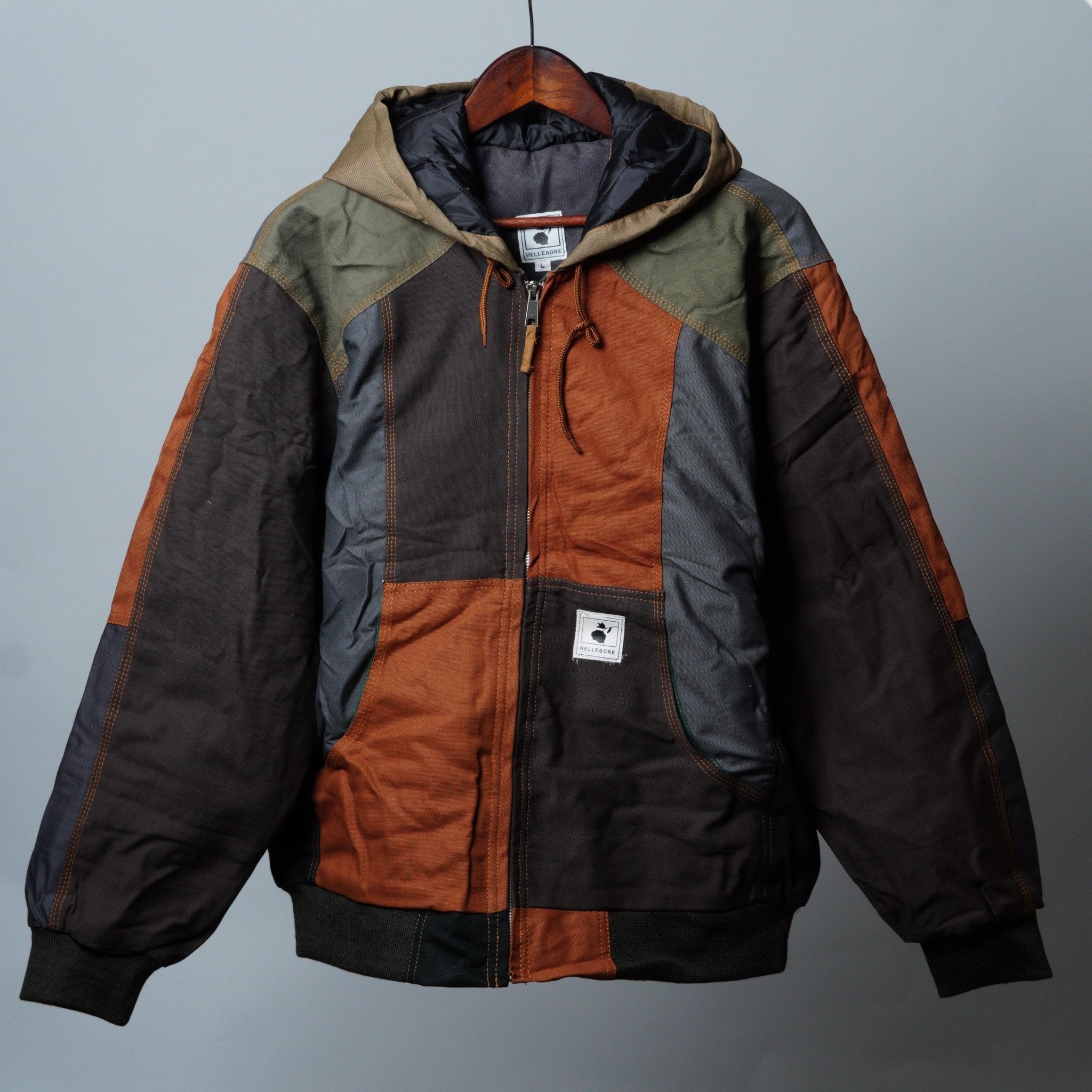 Workwear Colorblock Hooded Jacket – The Hellebore Shop
