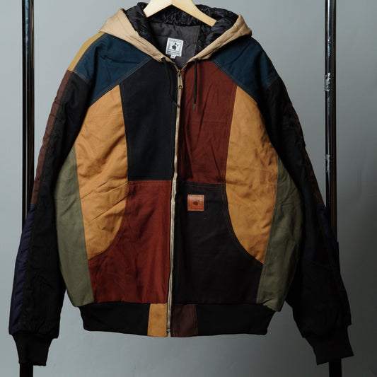 Workwear Colorblock Hooded Jacket Size 2XL - The Hellebore Shop
