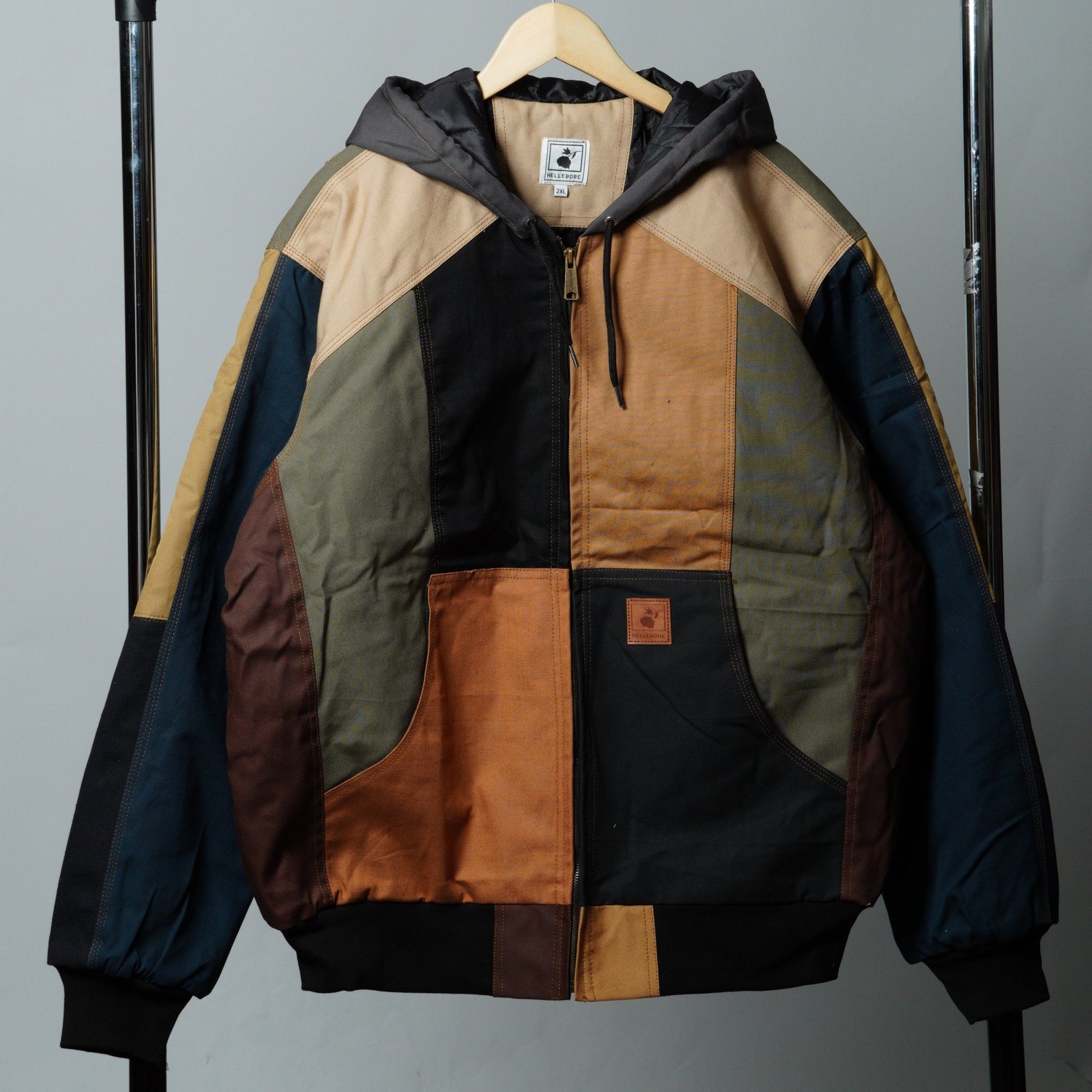 Workwear Colorblock Hooded Jacket Size 2XL - The Hellebore Shop
