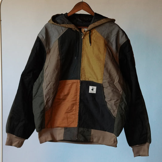 Workwear Colorblock Hooded Jacket Size 2XL - The Hellebore Shop