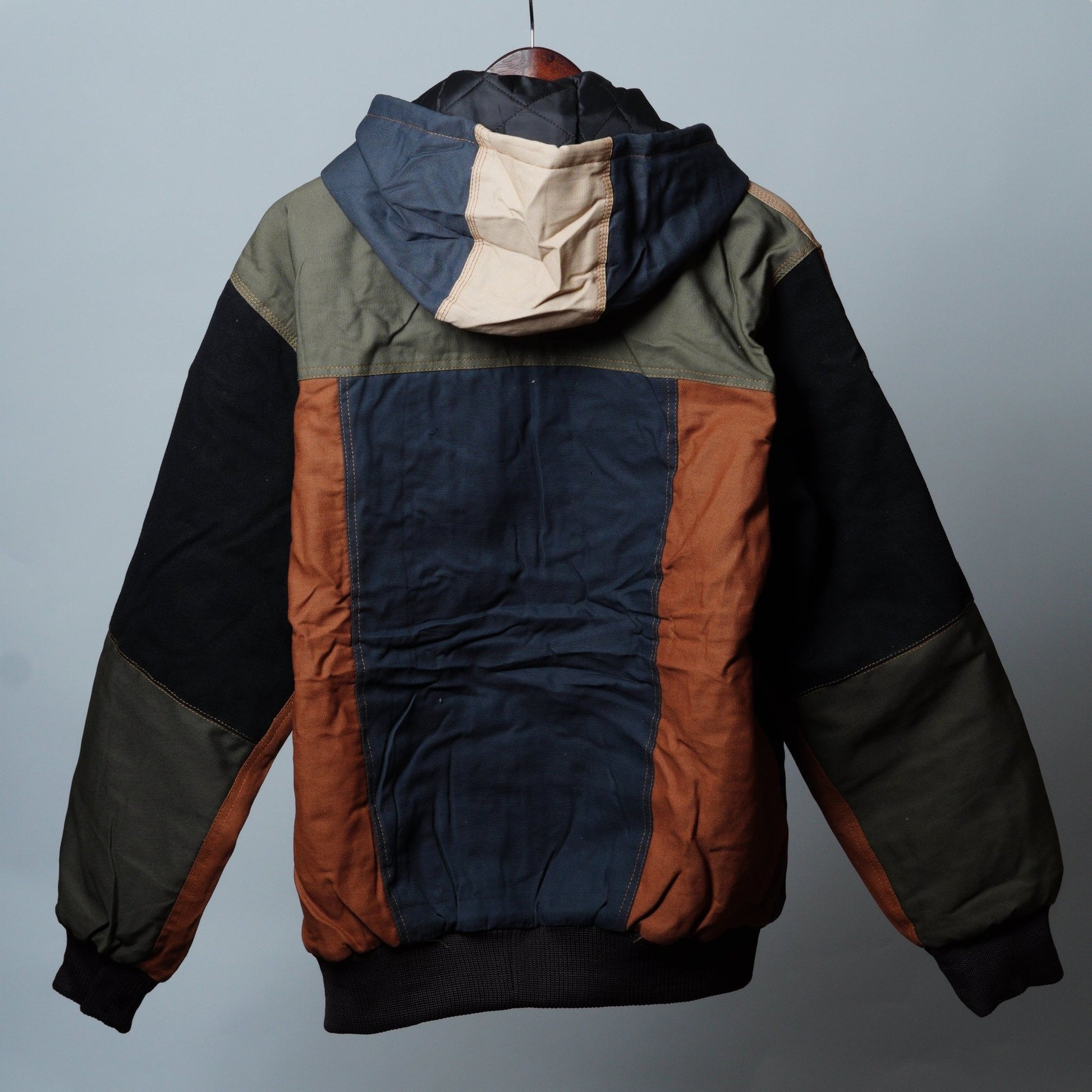 Workwear Colorblock Hooded Jacket Size L - The Hellebore Shop