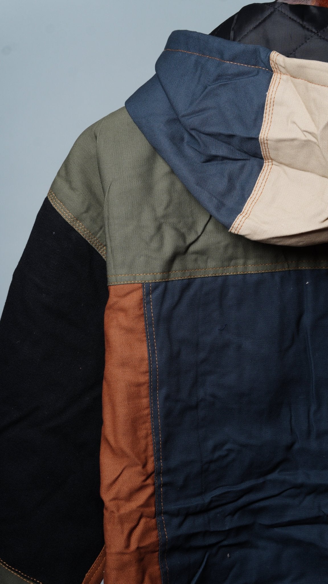 Workwear Colorblock Hooded Jacket Size L - The Hellebore Shop