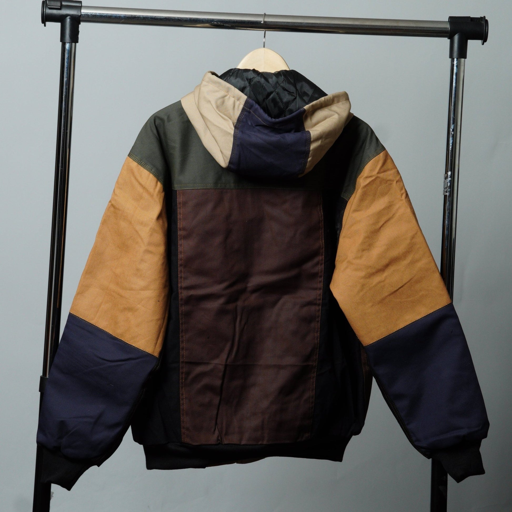 Workwear Colorblock Hooded Jacket Size L - The Hellebore Shop