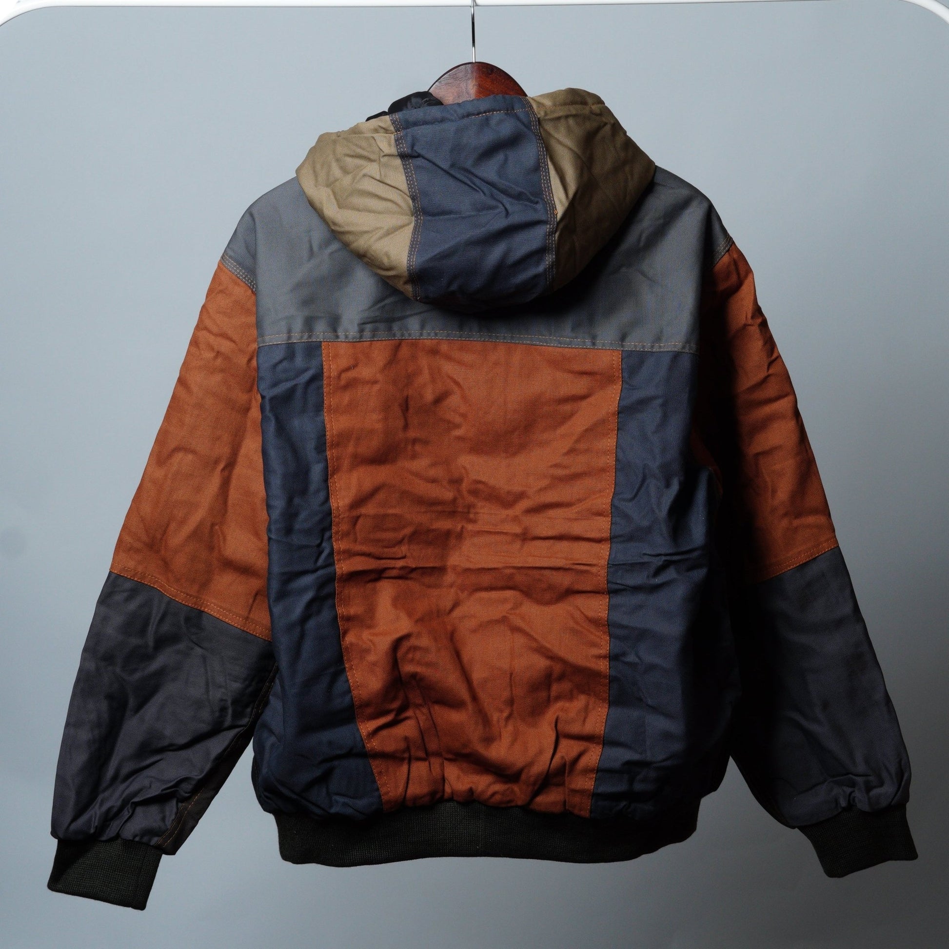 Workwear Colorblock Hooded Jacket Size L - The Hellebore Shop