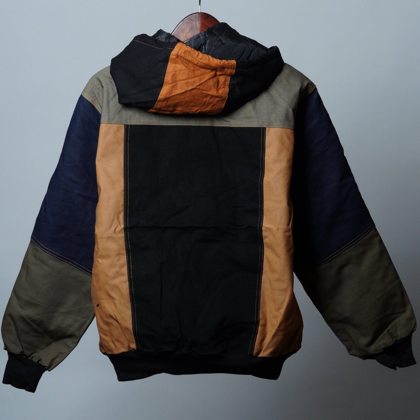 Workwear Colorblock Hooded Jacket Size M - The Hellebore Shop