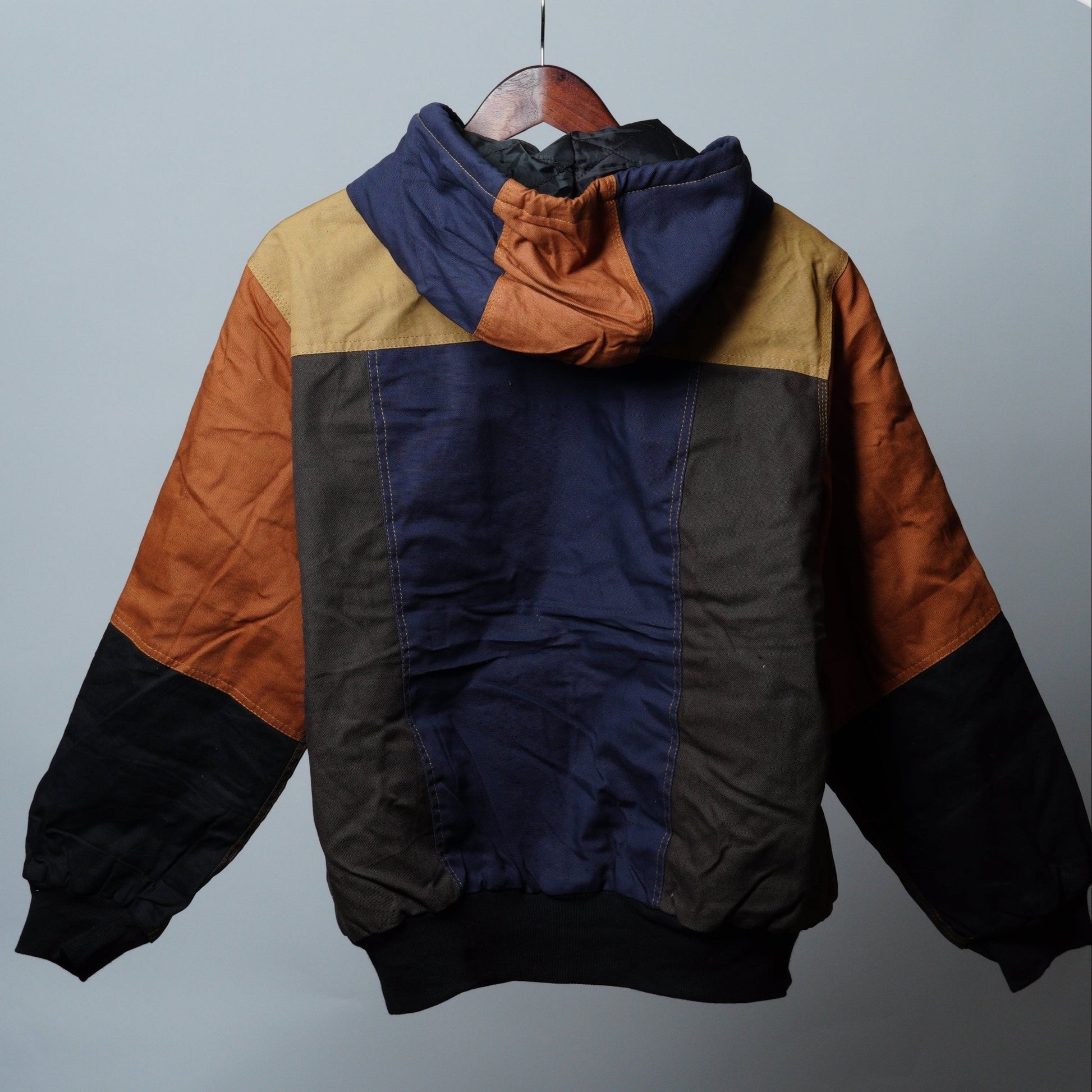 Workwear Colorblock Hooded Jacket Size M - The Hellebore Shop