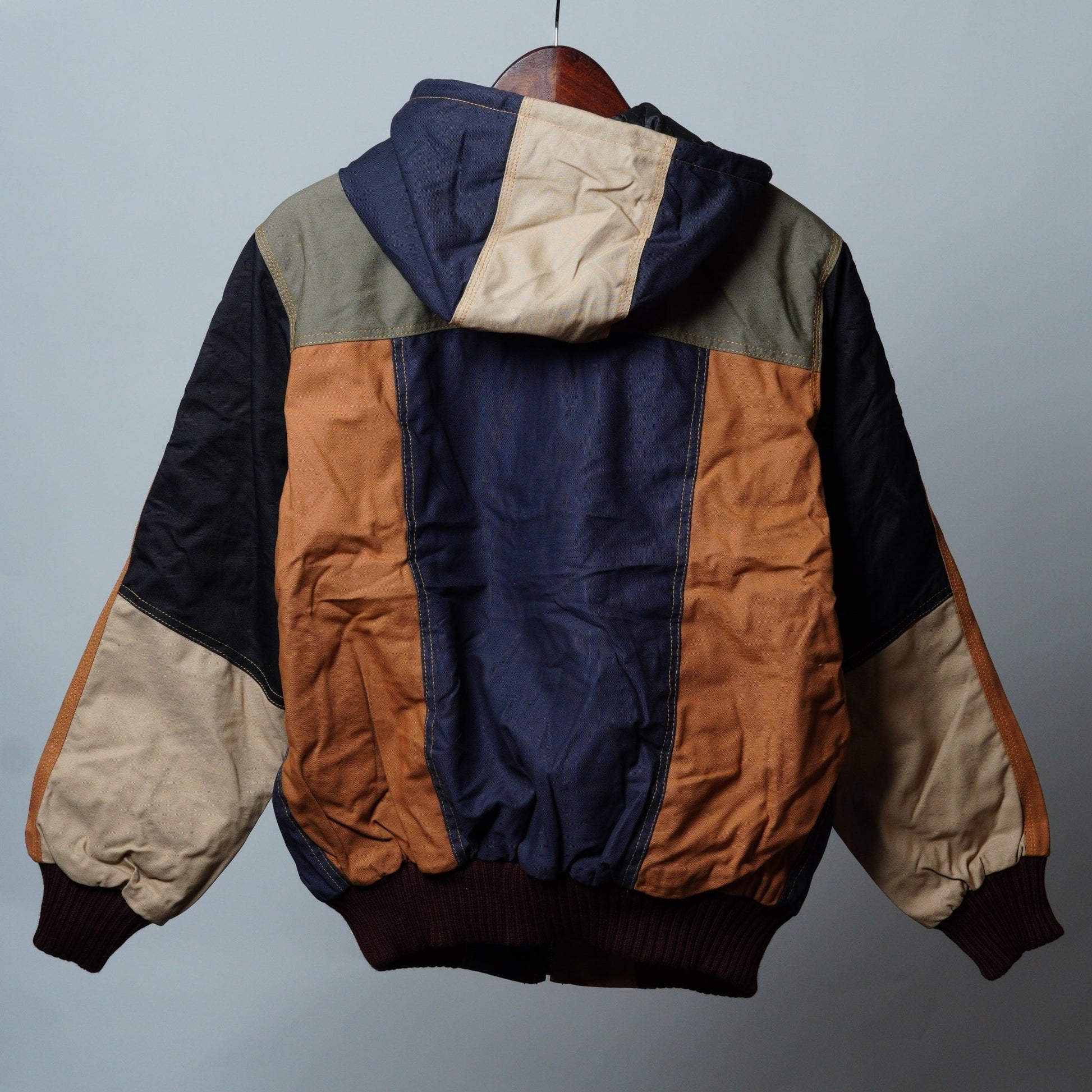 Workwear Colorblock Hooded Jacket Size M - The Hellebore Shop