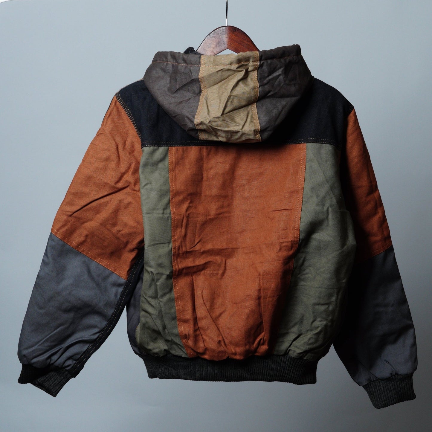 Workwear Colorblock Hooded Jacket Size S - The Hellebore Shop