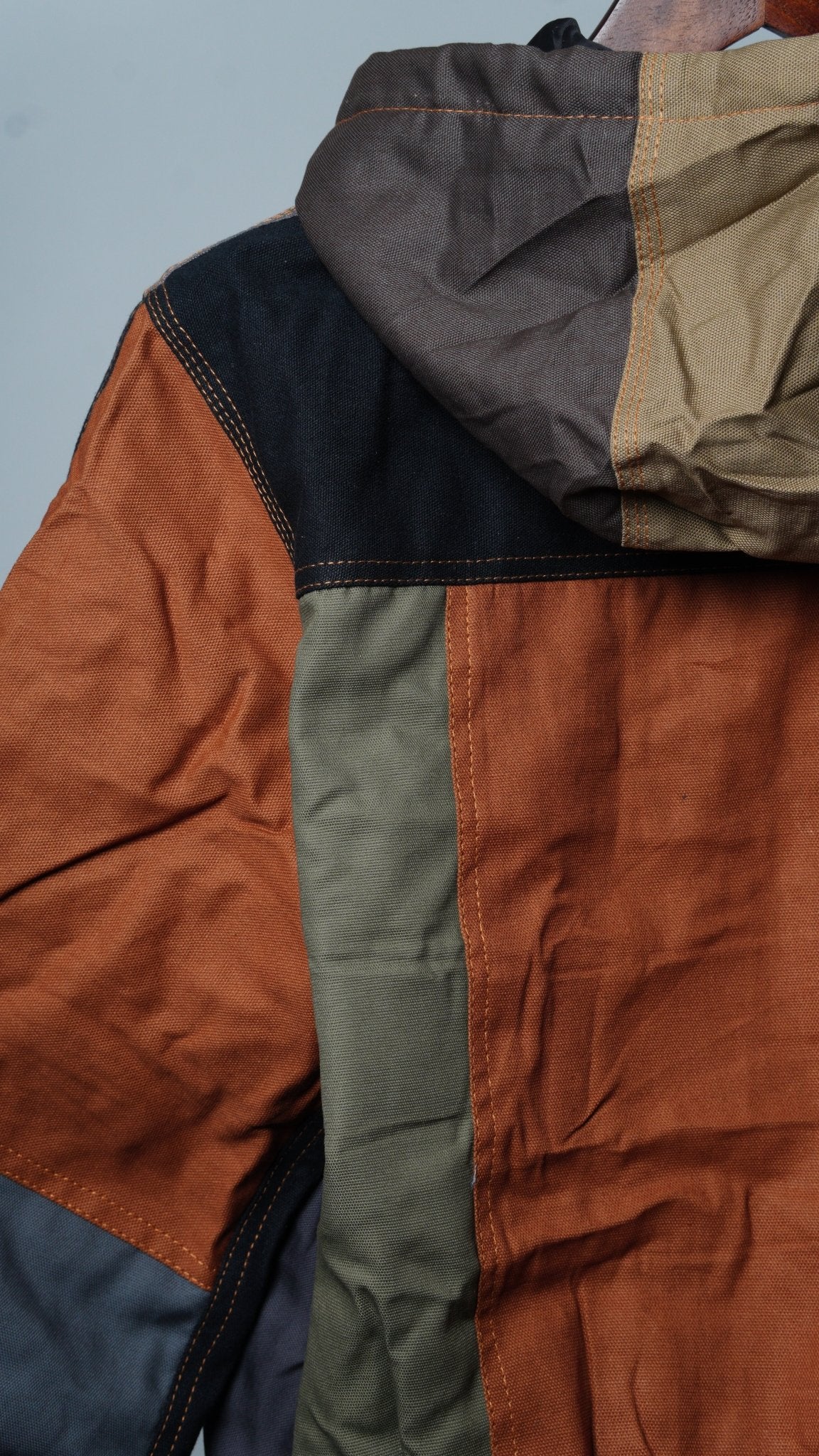 Workwear Colorblock Hooded Jacket Size S - The Hellebore Shop